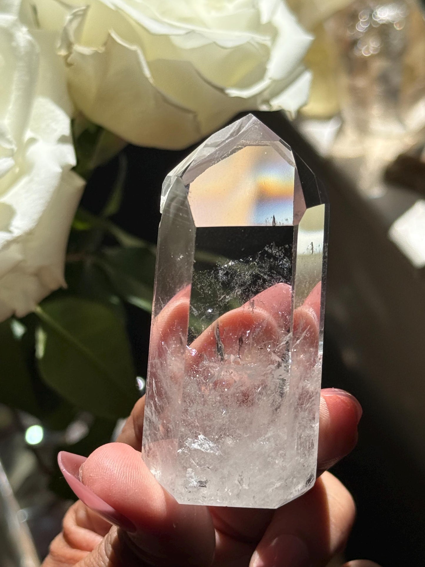 Polished Lemurian Quartz, Phantom Quartz, Lemurian Quartz, Lemurian Seed Quartz, Lodolite Quartz, Quartz from Brazil, Crystal Gifts,