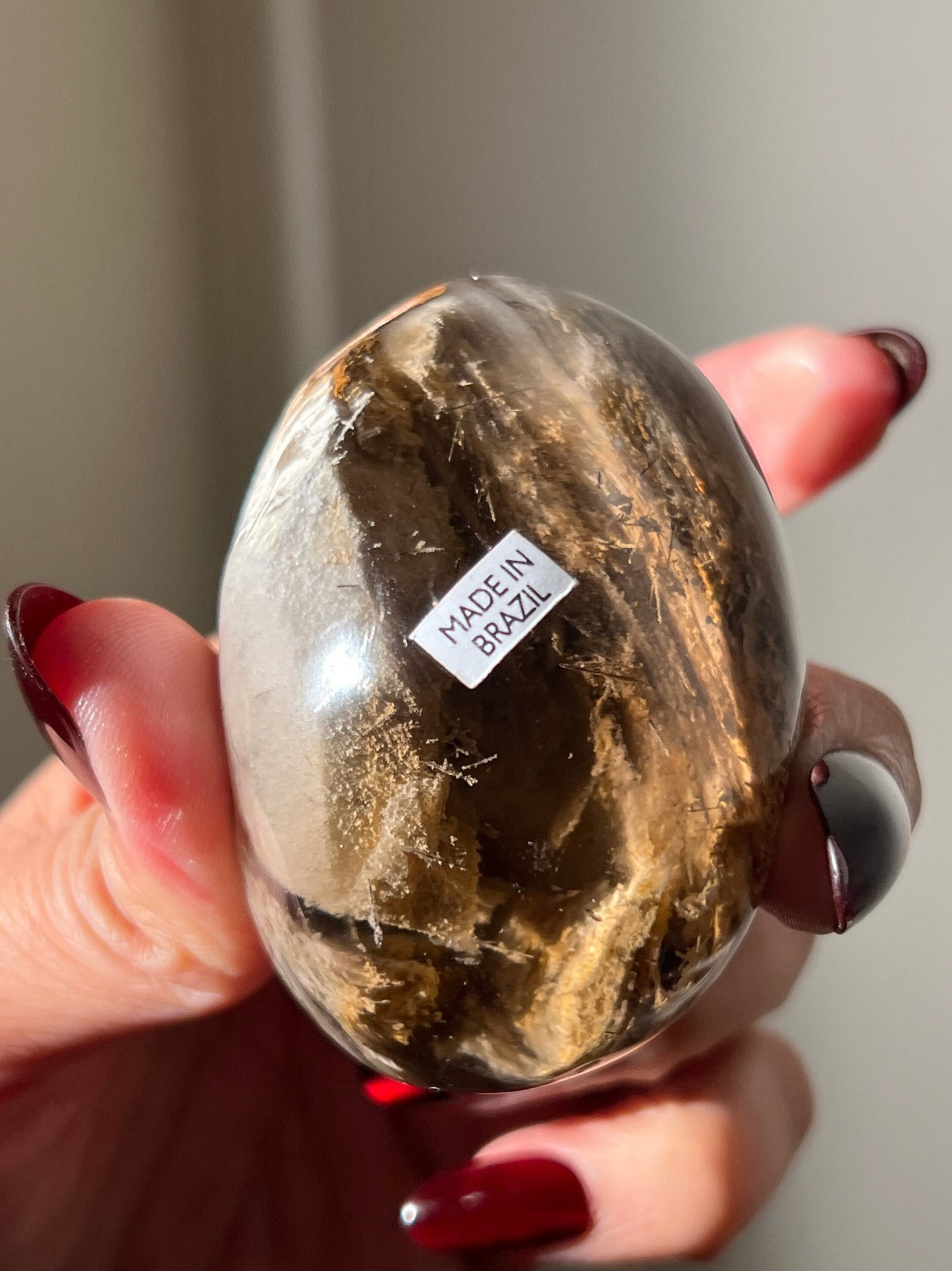 Lodolite Lens From Brazil, Garden Quartz, Lodolite Quartz, Scenic Quartz, Healing Crystals, Unique Crystals