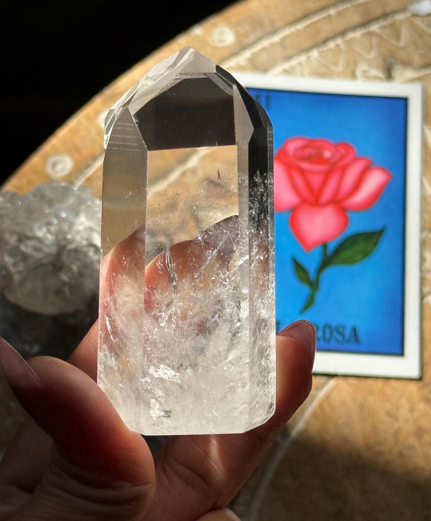 Polished Lemurian Quartz, Phantom Quartz, Lemurian Quartz, Lemurian Seed Quartz, Lodolite Quartz, Quartz from Brazil, Crystal Gifts,