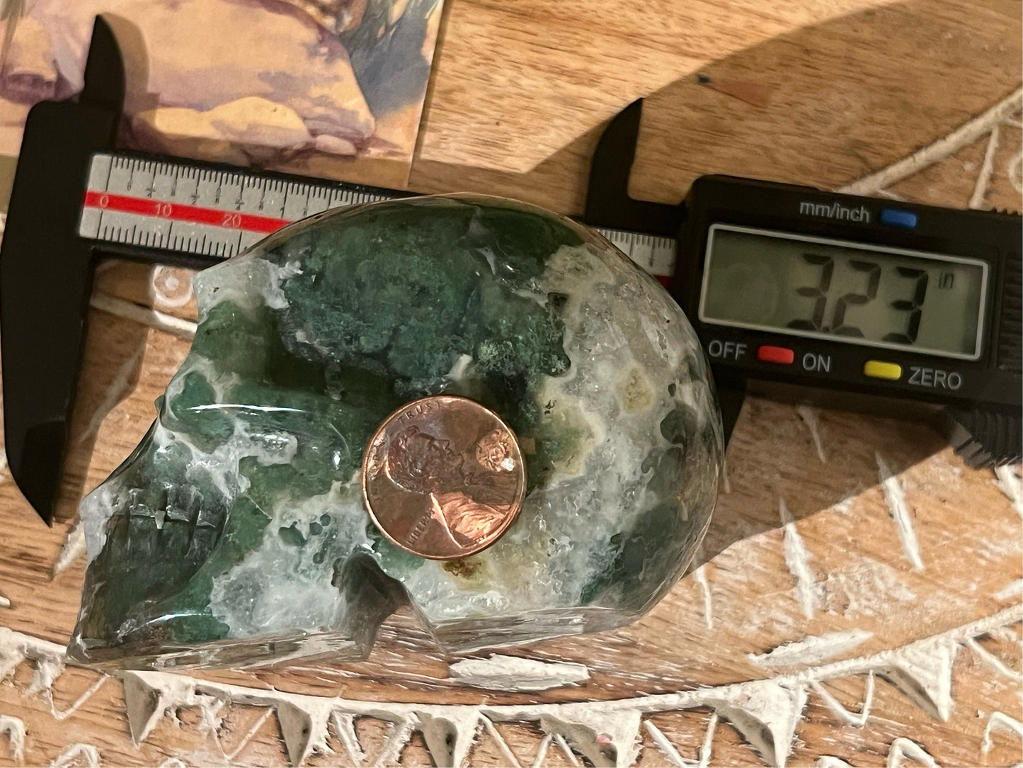 Moss Agate Skull, Druzy Moss Agate, Moss Agate Crystal, Crystal Gifts, Metaphysical Gifts, Witch Decoration, Crystal Skulls, SMALL