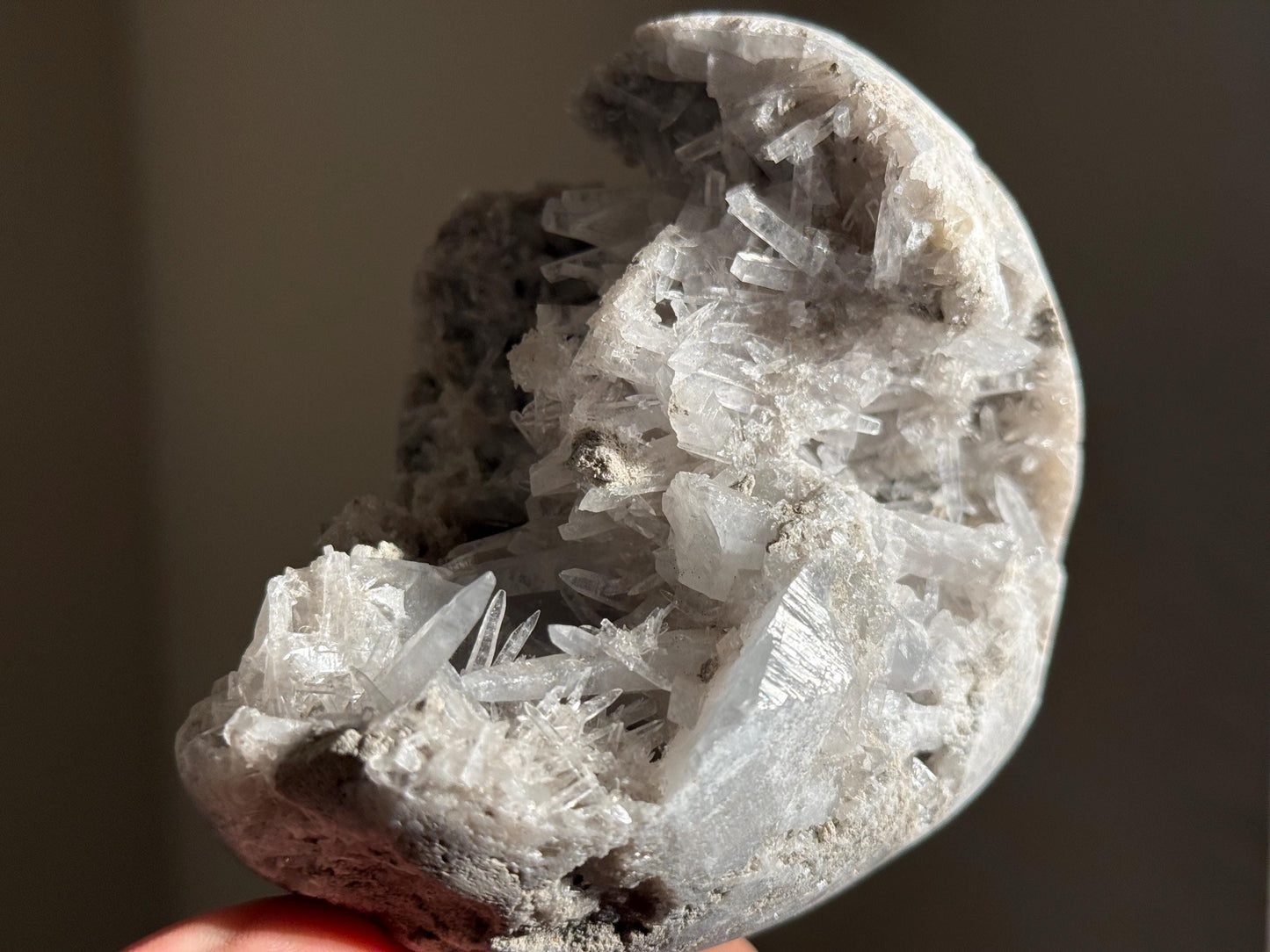 Large Celestite Geode, White Celestite, Celestite Egg, Raw Celestite Geode, Crystal Gifts, Healing Crystals, Crystal Gifts,