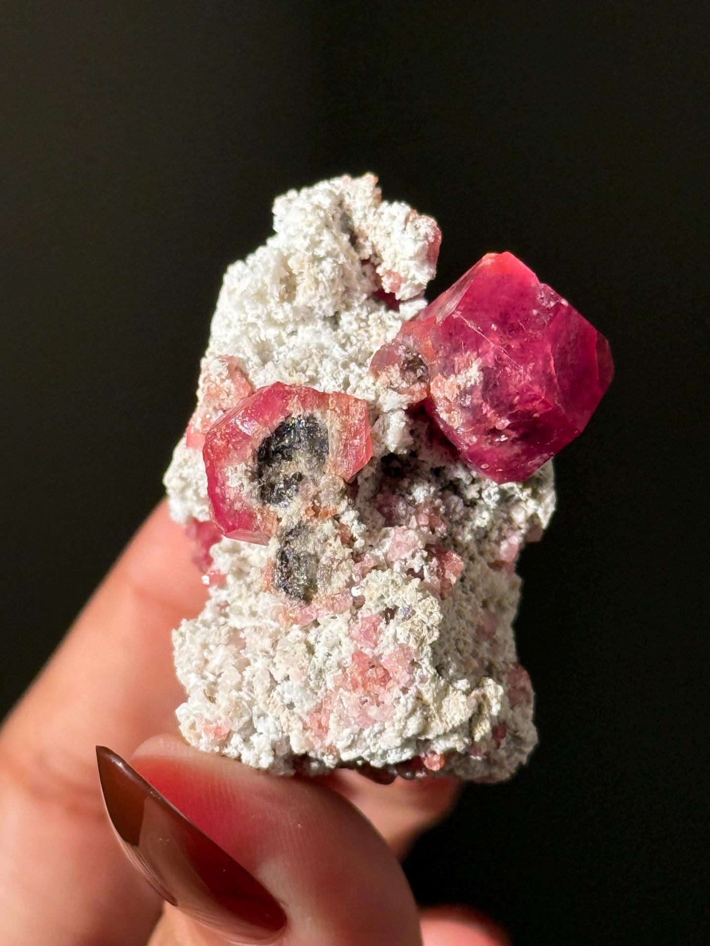 Raspberry Garnet, Grossular Garnet, Raspberry Garnet from Coahuila, Mexico, Raw Mineral Specimen, Garnet