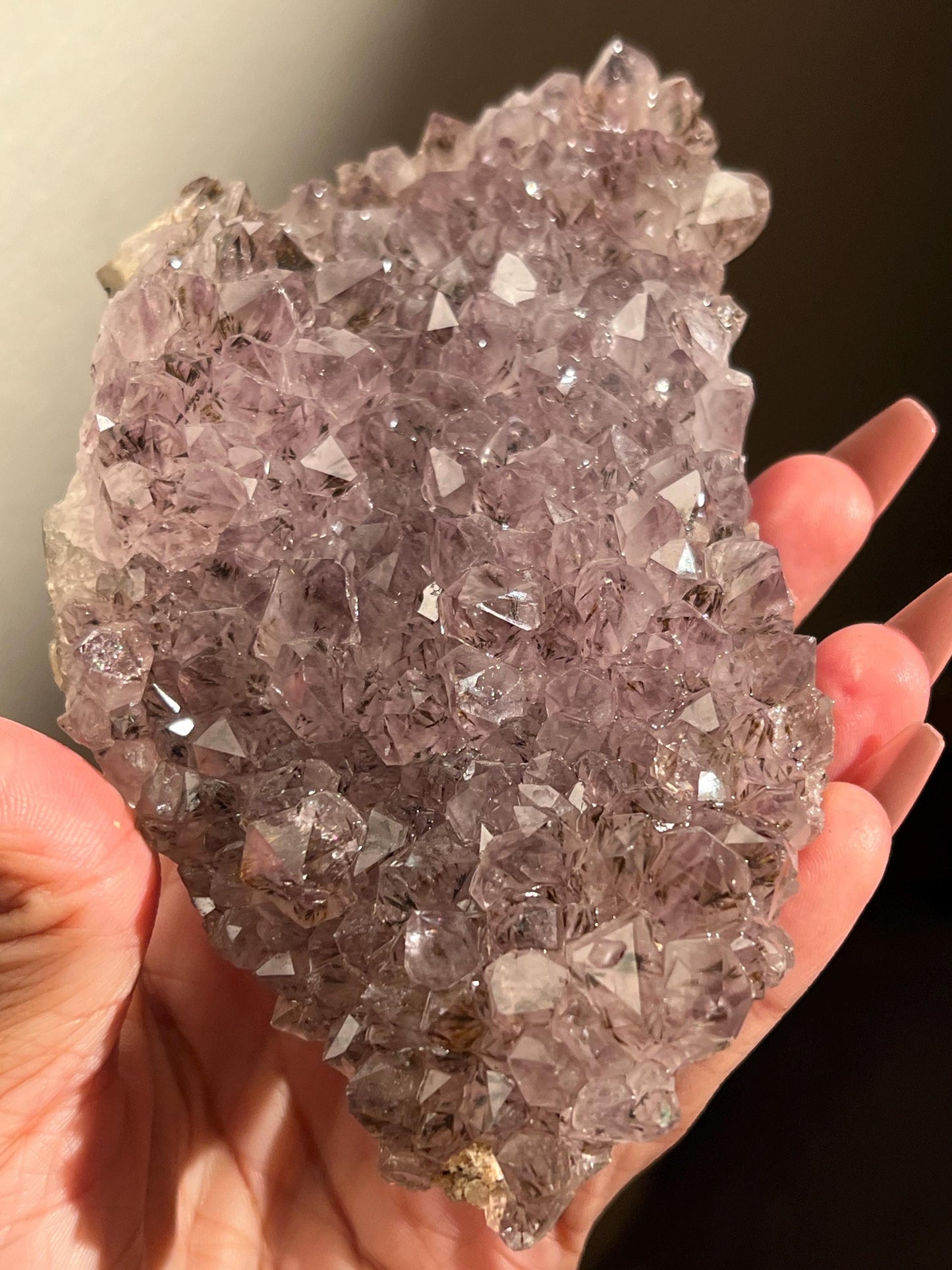 Raw Amethyst with Geothite Inclusions, Amethyst, Goethite, Super Seven Amethyst, Raw Crystal Clusters, Fossils, Crystal Gifts, 368 Grams