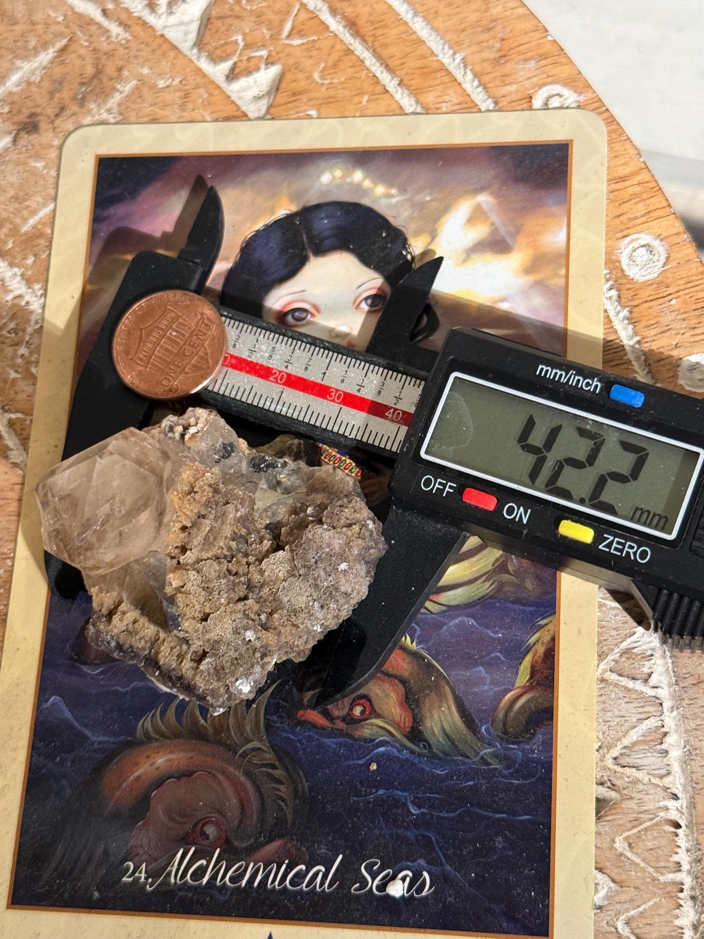Smoky Quartz Scepter With Golden Mica, Enhydro Quartz, Smoky Quartz Enhydro, Raw Smoky Quartz Specimen, Tucson Gem Show Find