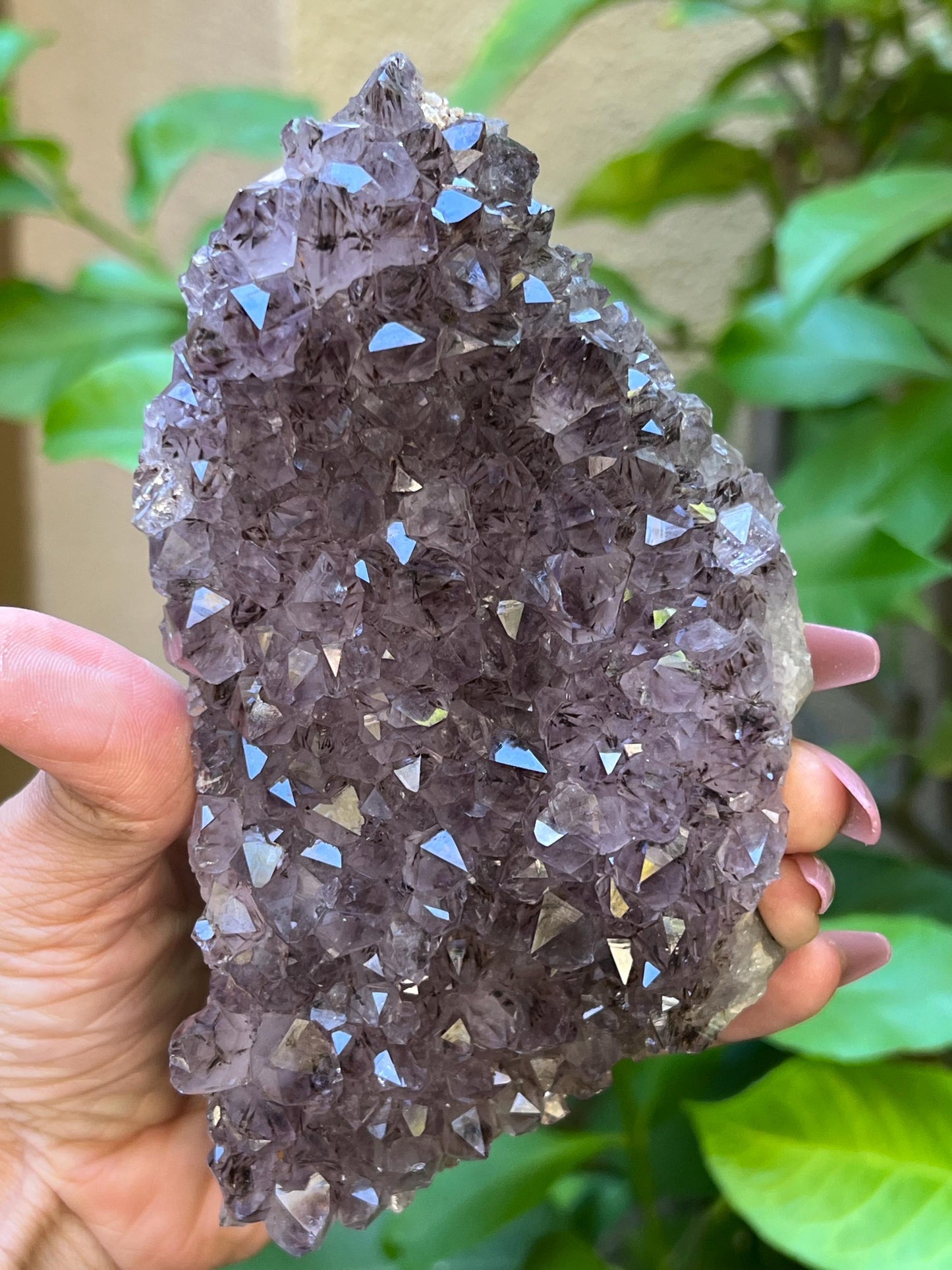 Raw Amethyst with Geothite Inclusions, Amethyst, Goethite, Super Seven Amethyst, Raw Crystal Clusters, Fossils, Crystal Gifts, 368 Grams