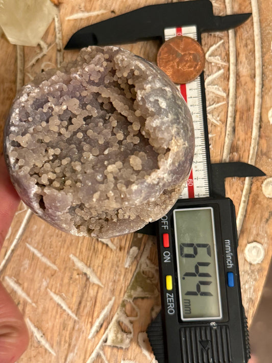 Grape Agate Sphere, Druzy Grape Agate, Botryoidal Chalcedony, Grape Agate Cluster, Purple Chalcedony, Regular 'low' grade, Oddities