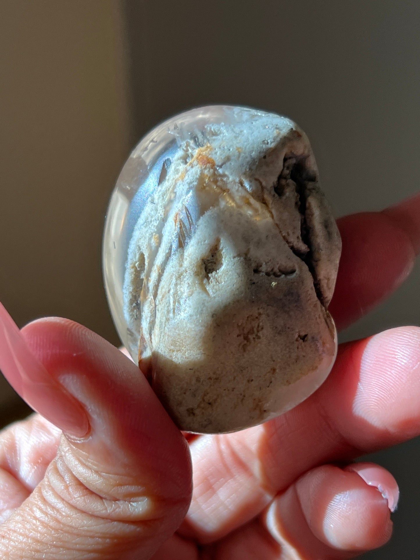 Small Lodolite Lens, Garden Quartz Garden Quartz Lens, Lodolite Quartz, Lodolite Garden Quartz, Scenic Quartz, Healing Crystals, Small
