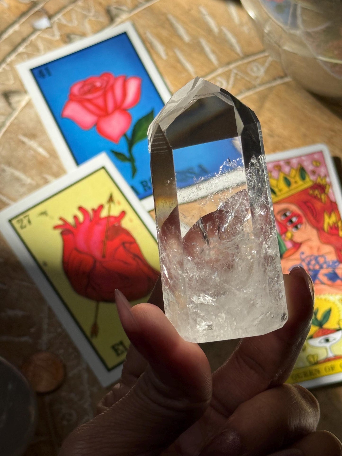 Polished Lemurian Quartz, Phantom Quartz, Lemurian Quartz, Lemurian Seed Quartz, Lodolite Quartz, Quartz from Brazil, Crystal Gifts,