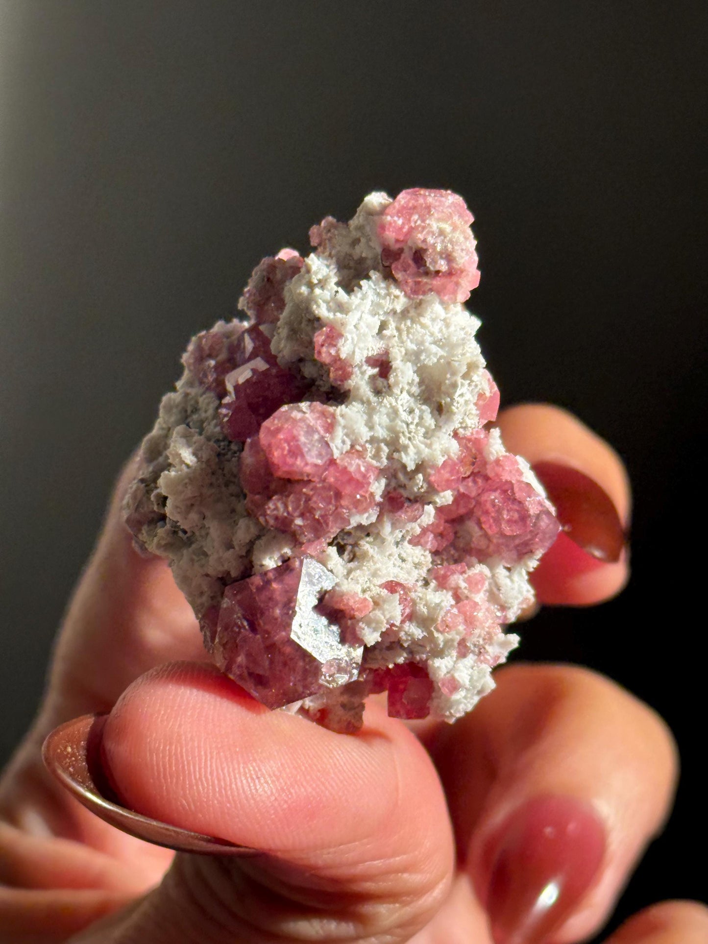 Raspberry Garnet, Grossular Garnet, Raspberry Garnet from Coahuila, Mexico, Raw Mineral Specimen, Garnet, Garnet Raw Stone, Crystal Gifts