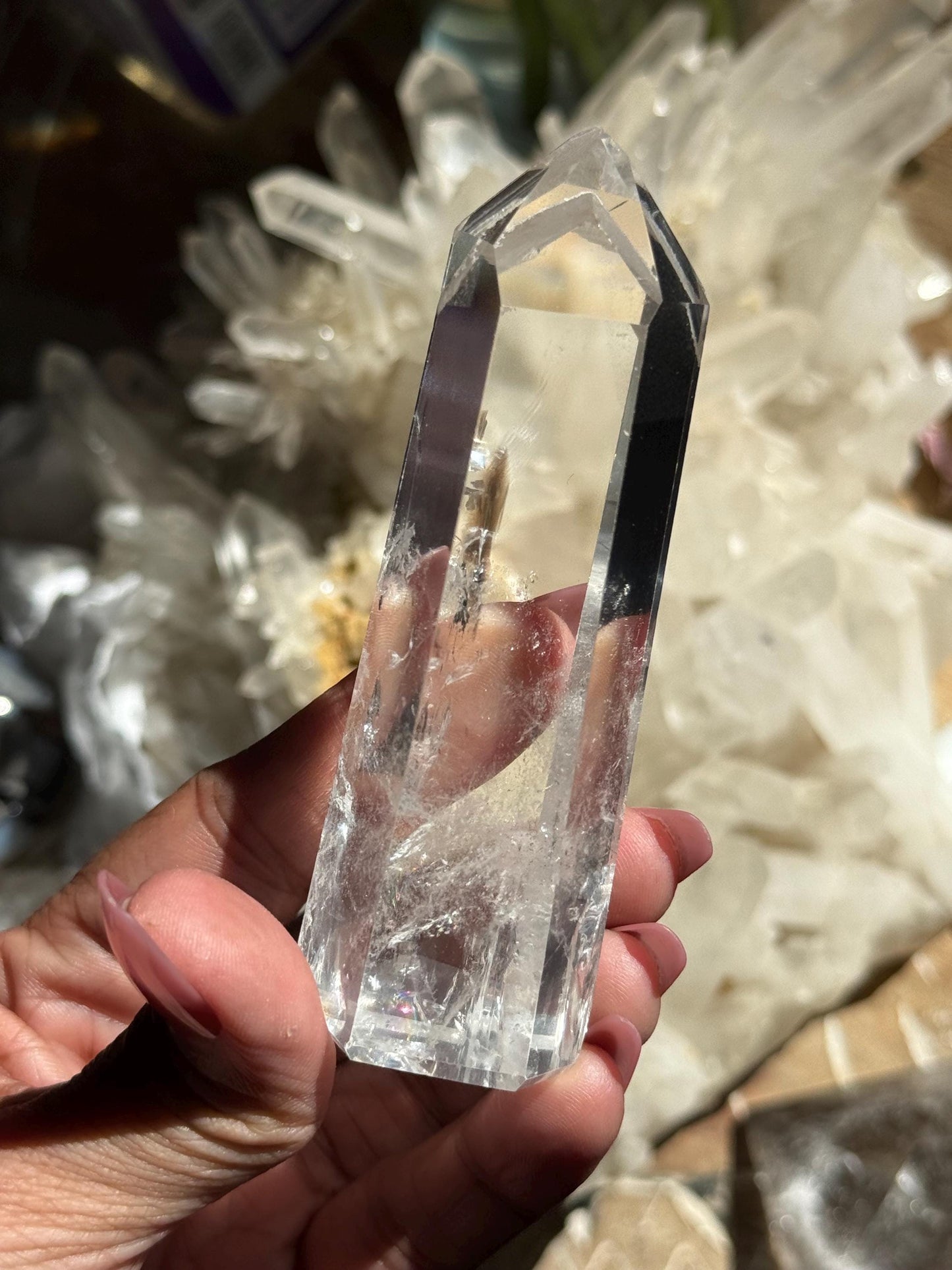 Mountain Phantom Quartz, Lemurian Quartz, Lemurian Seed Quartz, Lodolite, Garden Quartz, Crystals, Phantom Quartz, Crystal Gifts,