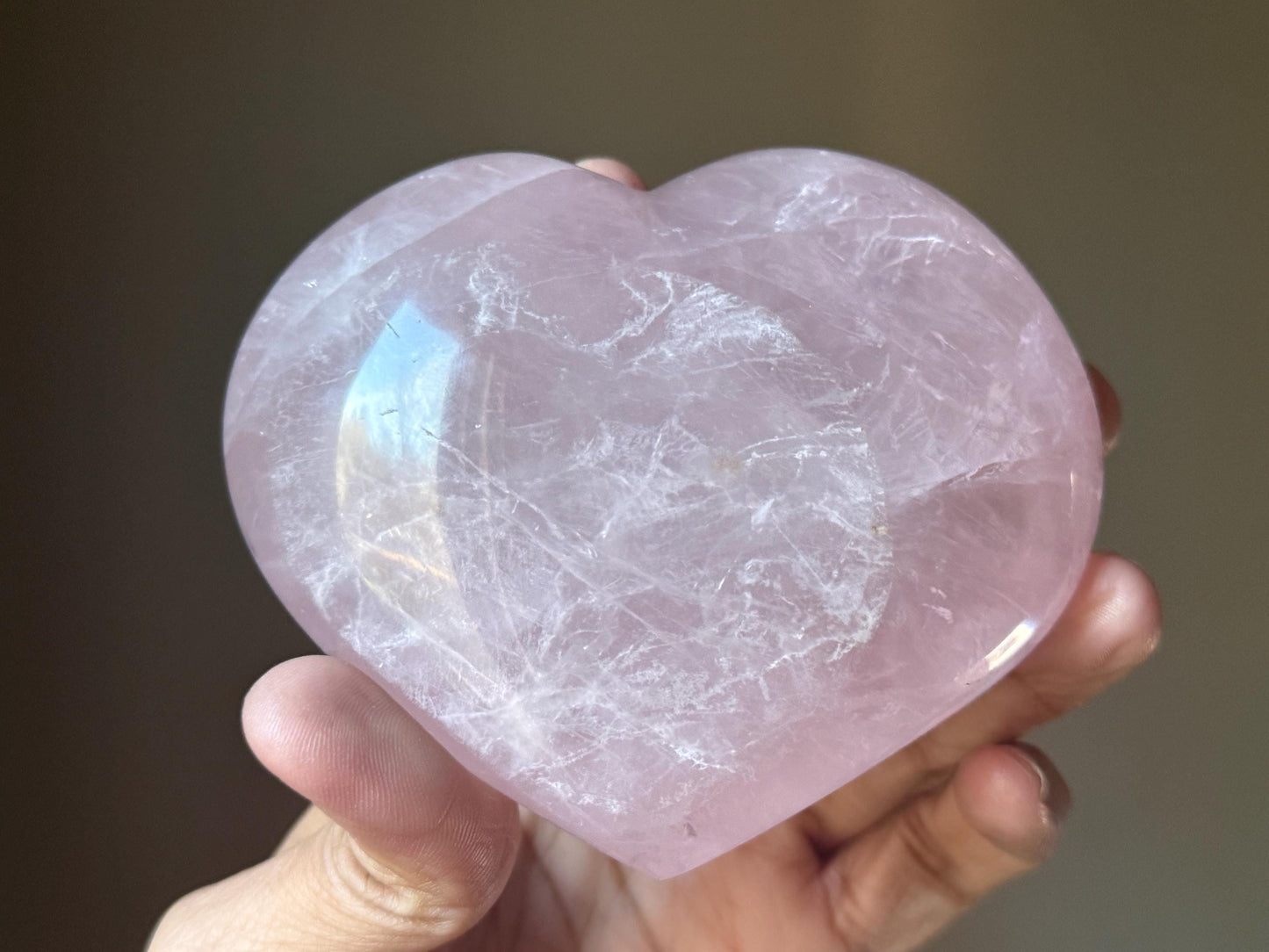 Star Flash Rose Quartz Heart, Rose Quartz Heart, Rose Quartz, Crystals For Love, Crystal Gifts, Crystal hearts, Double Star Rose Quartz