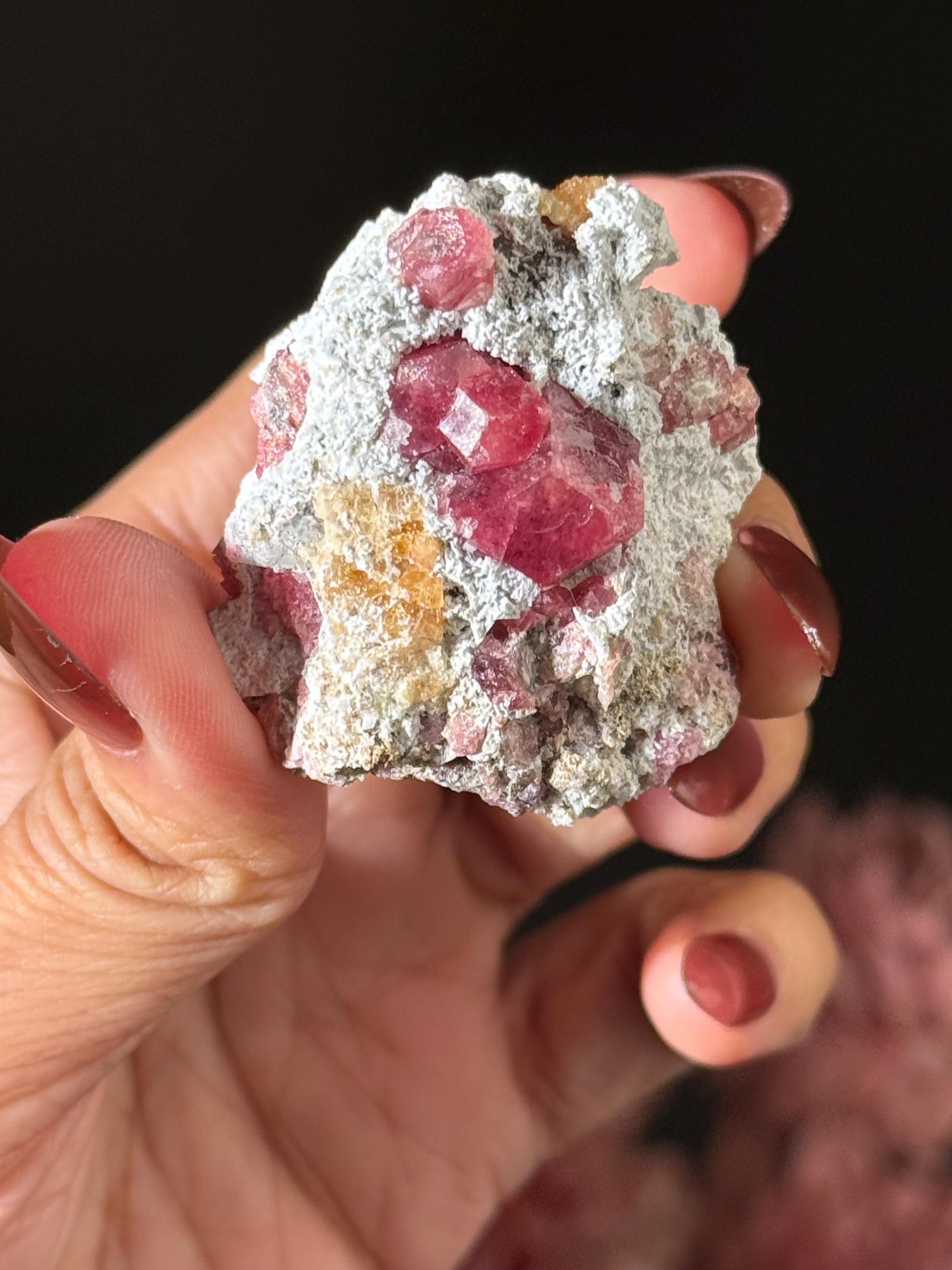 Raspberry Garnet, Grossular Garnet, Raspberry Garnet from Coahuila, Mexico, Raw Mineral Specimen, Garnet, Garnet Raw Stone, Crystal Gifts