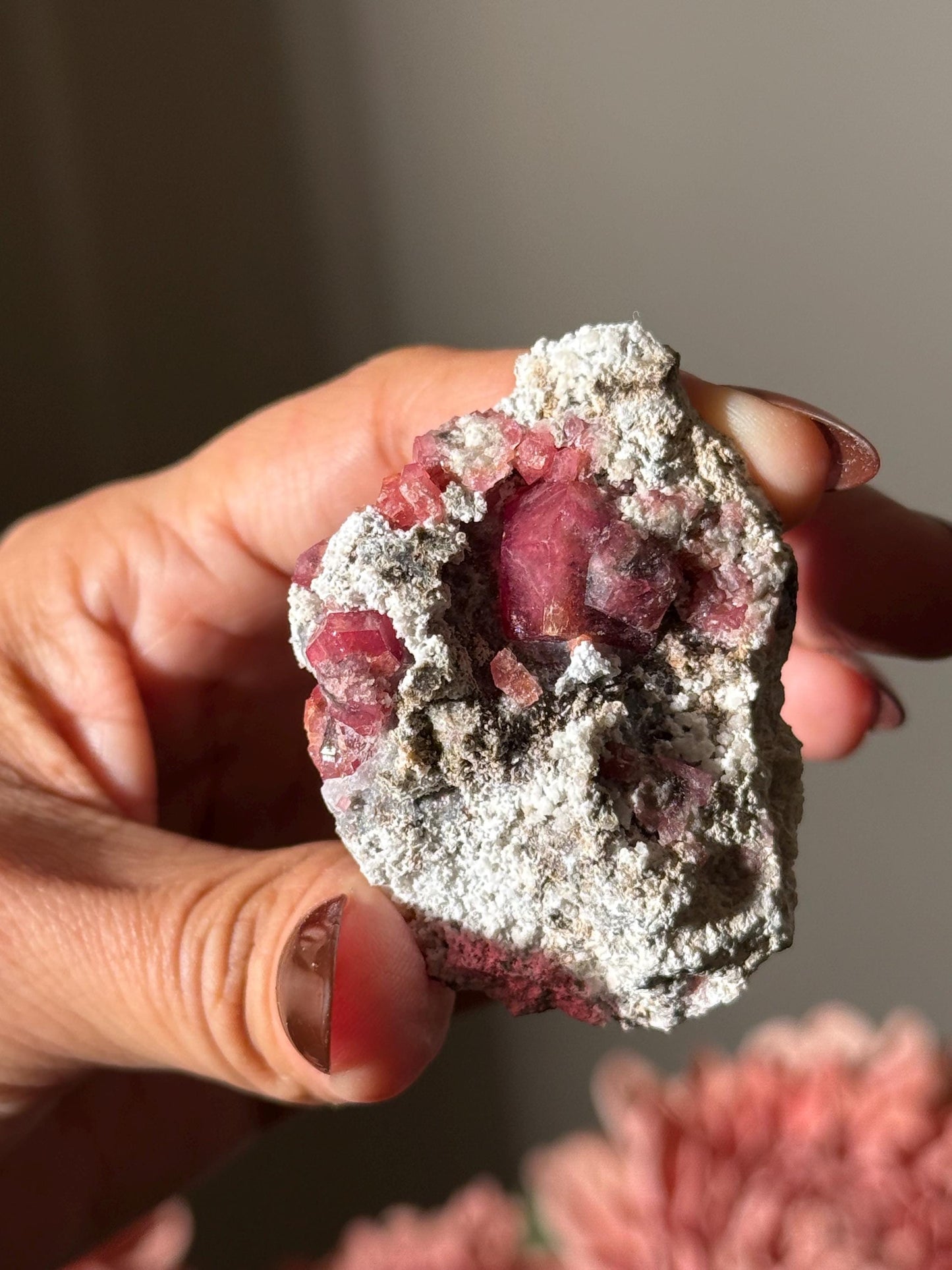 Raspberry Garnet, Grossular Garnet, Raspberry Garnet from Coahuila, Mexico, Raw Mineral Specimen, Garnet, Garnet Raw Stone, Crystal Gifts