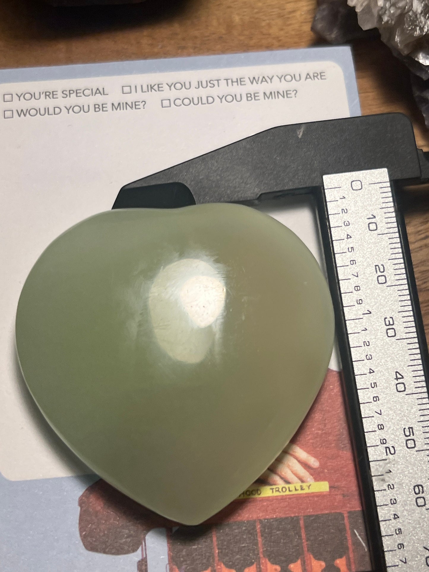 Green Calcite Heart, UV reactive Calcite, High Quality Green Calcite, Pistachio Calcite From Afghanistan