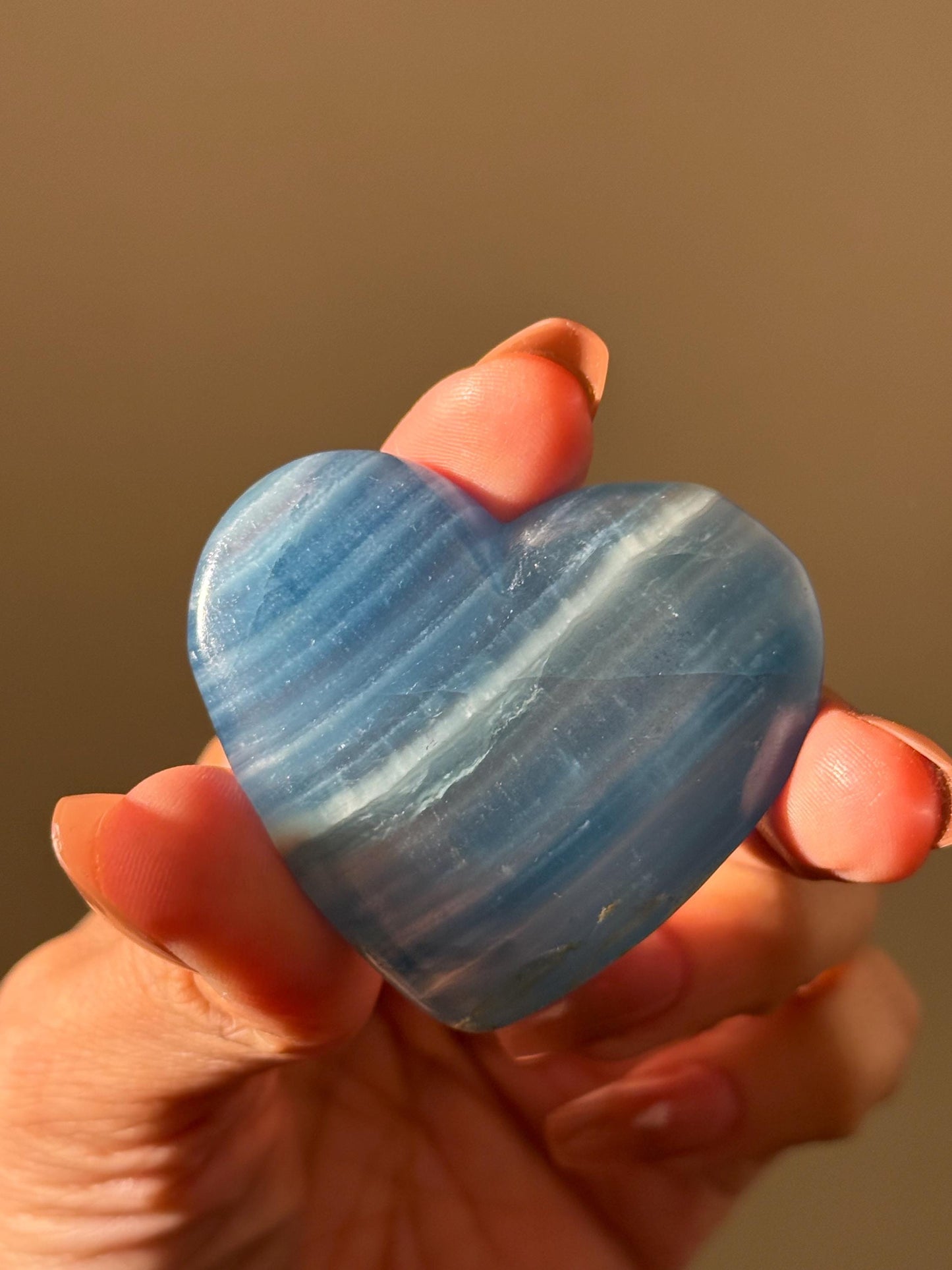 Blue Onyx Heart, BLUE ONYX, Lemurian Aquatine Heart, Crystal Gifts, Metaphysical Gifts, Valentines day Gift, Crystal Hearts, MINI