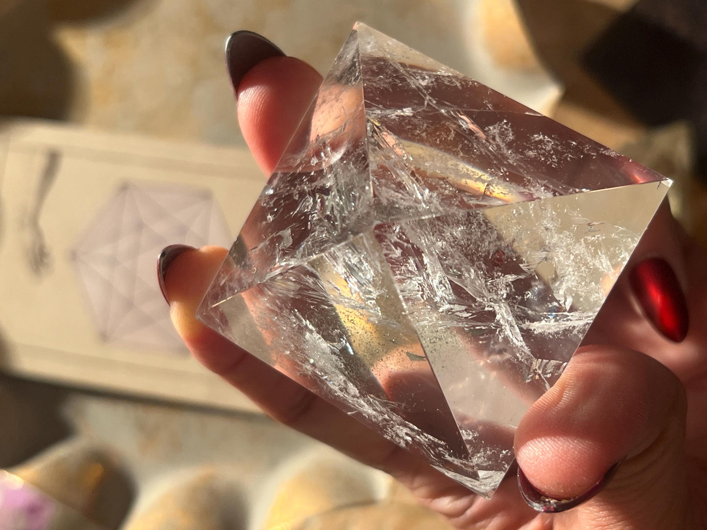 Natural Clear Quartz Pyramid, Clear Quartz Pyramid, Quartz Pyramid, Egyptian Pyramid Crystal Gifts, Spiritual Gifts, Spiritual Decor