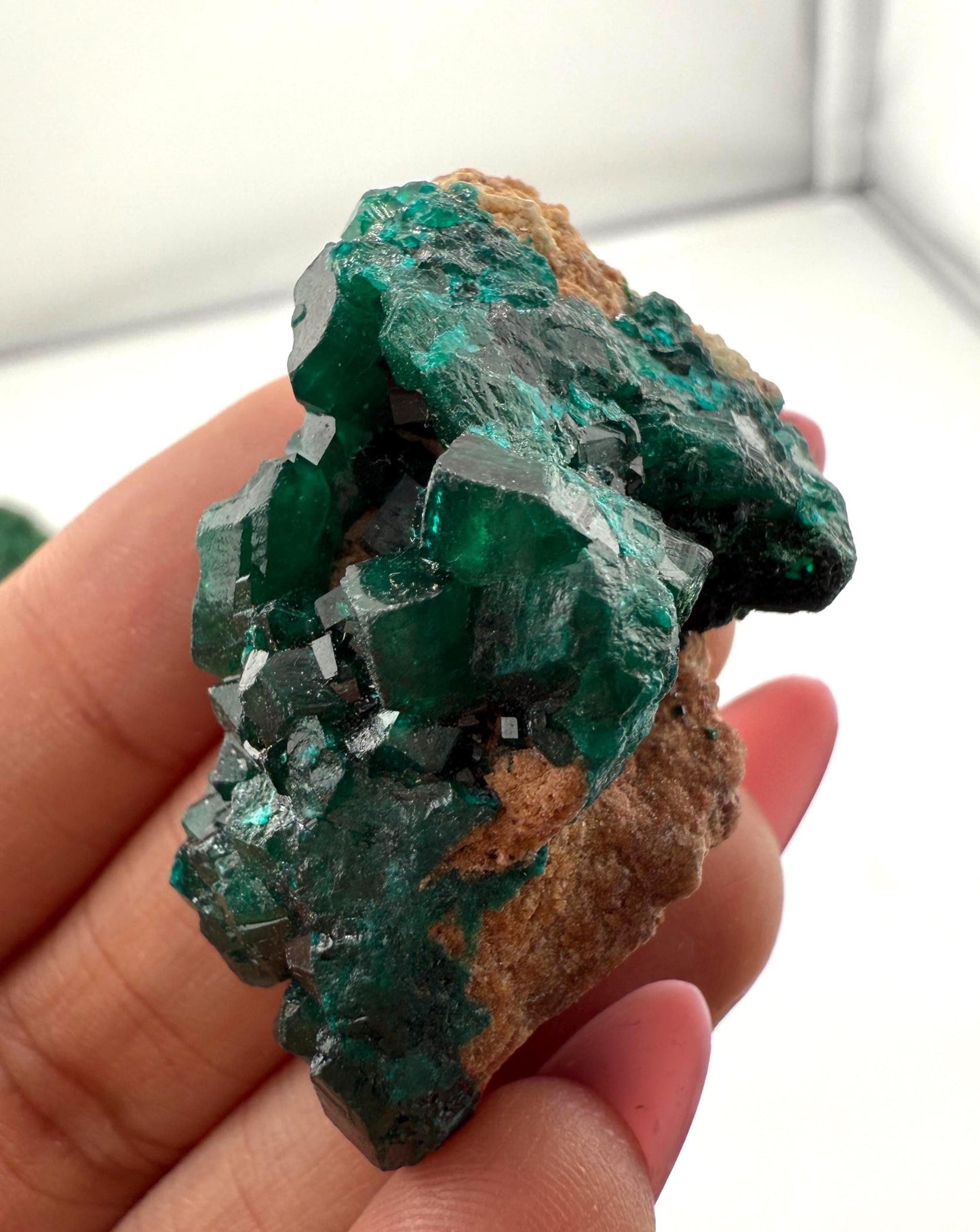 Dioptase, Natural Raw Dioptase, Dioptase from Republic of the Congo, Fossils and Minerals,