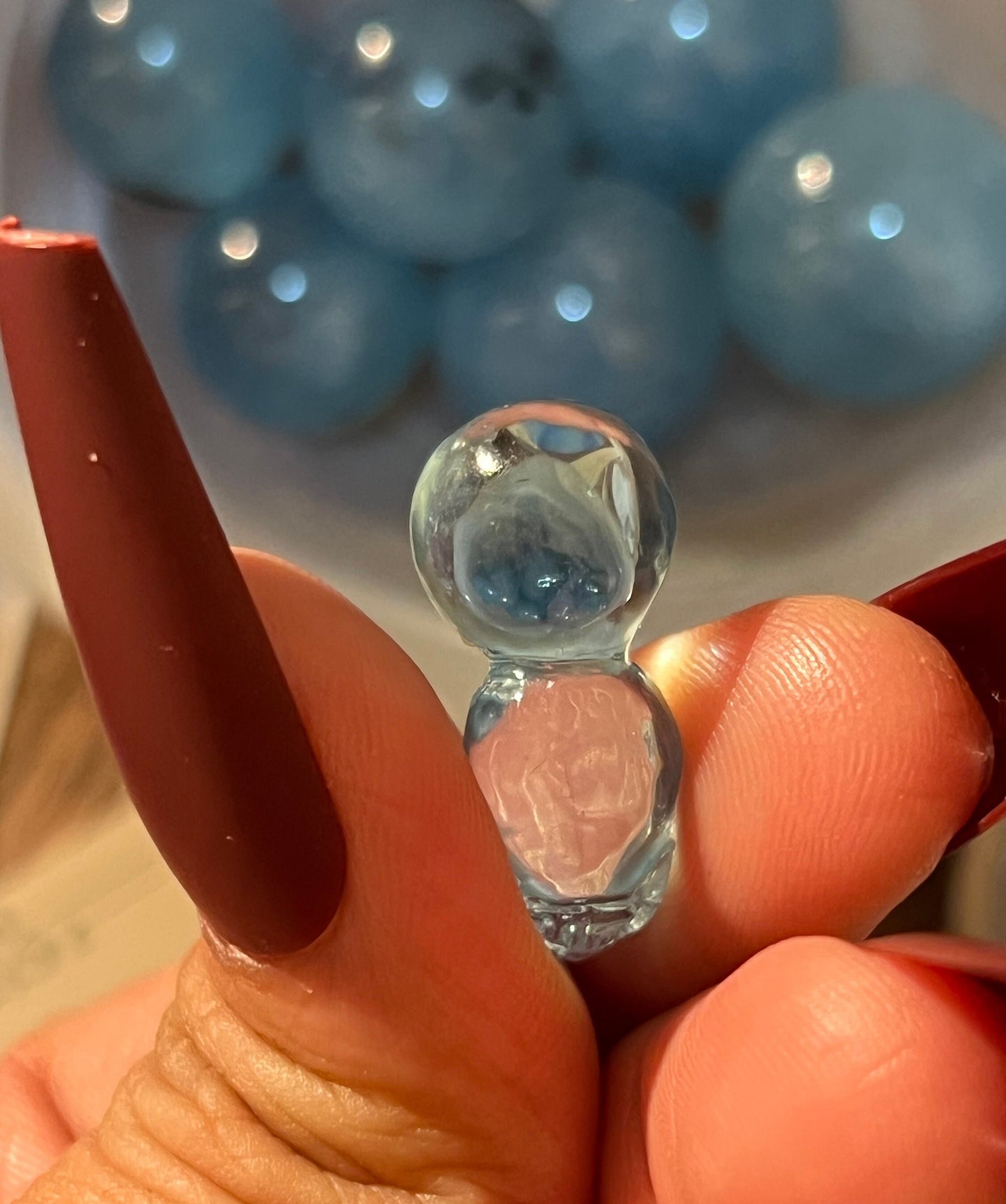 High Grade Aquamarine Gourd Carving, Aquamarine, Aquamarine Fruit Carving, Blue Aquamarine, Gourd Charm, Aquamarine Stones, Gift for her