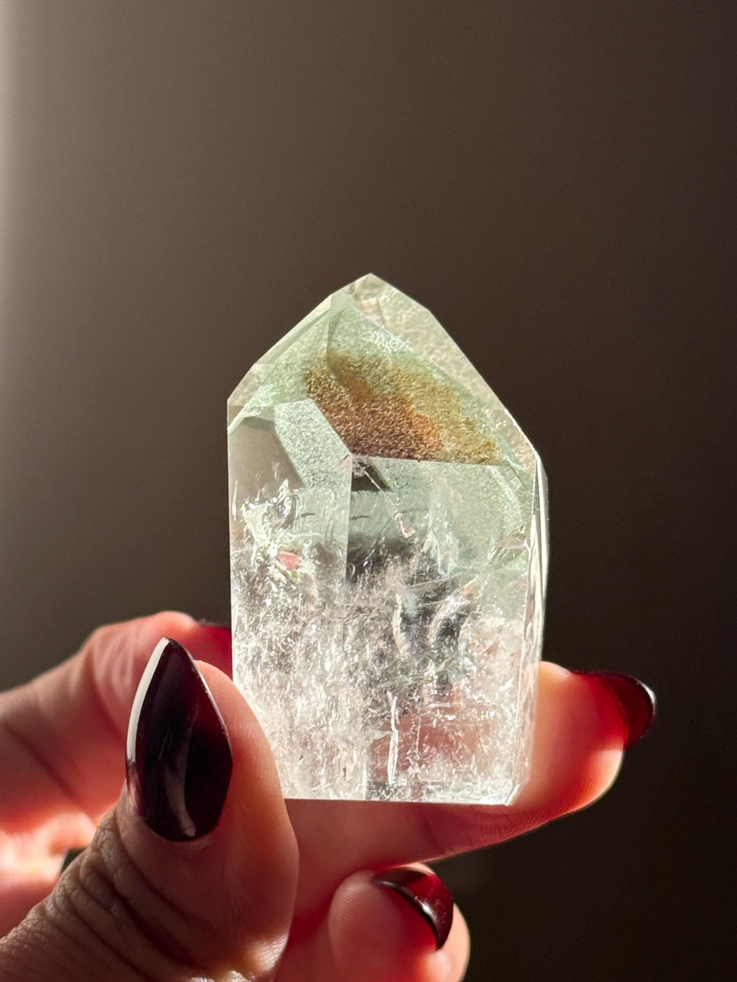 Phantom Quartz, Lemurian Quartz, Lemurian Seed Quartz, Lodolite Quartz, Green Garden Quartz, Crystals, Mountain Phantom Quartz