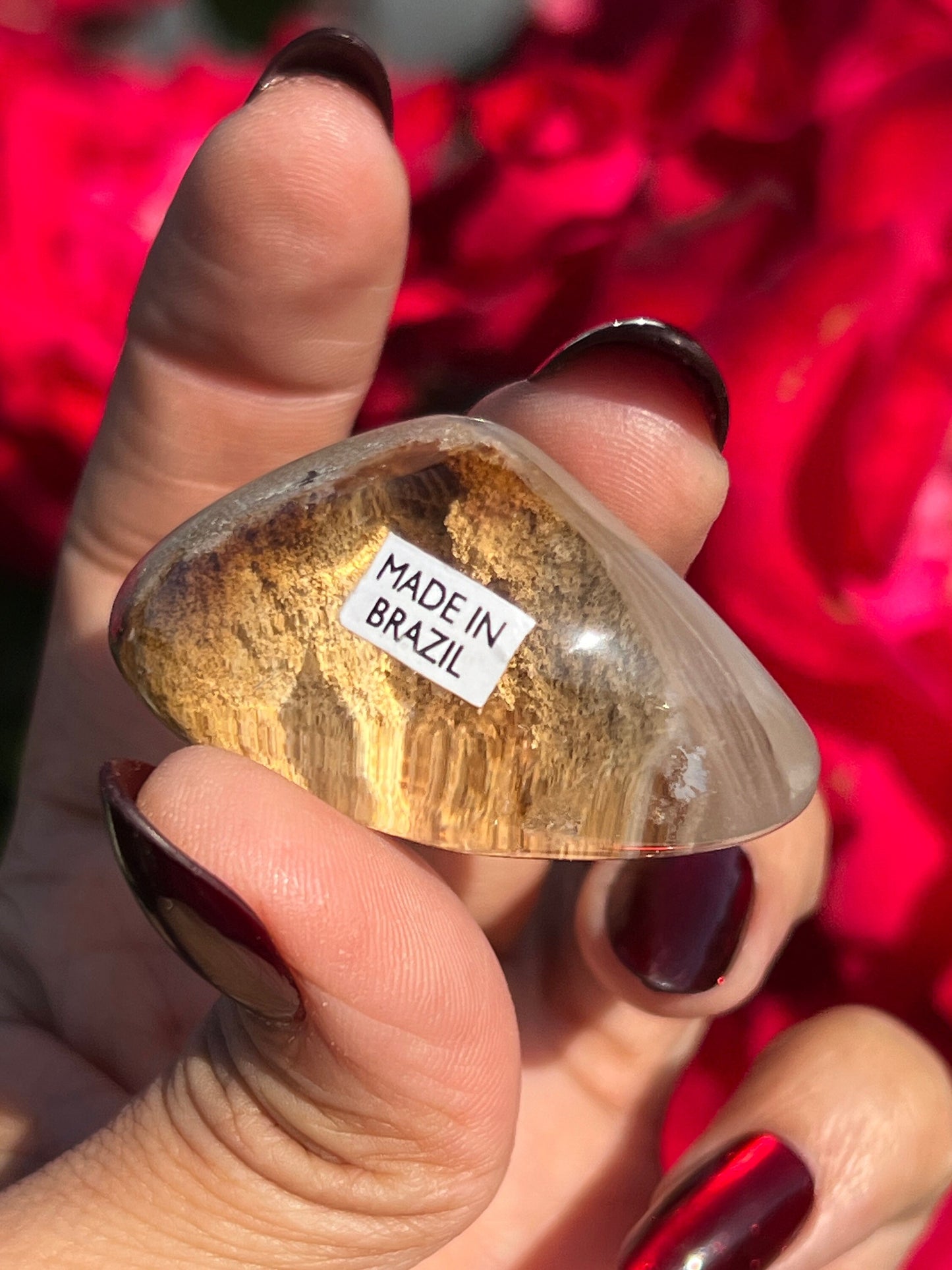 Lodolite Lens, Garden Quartz Garden Quartz Lens, Lodolite Quartz, Lodolite Garden Quartz, Scenic Quartz, Healing Crystals, Small