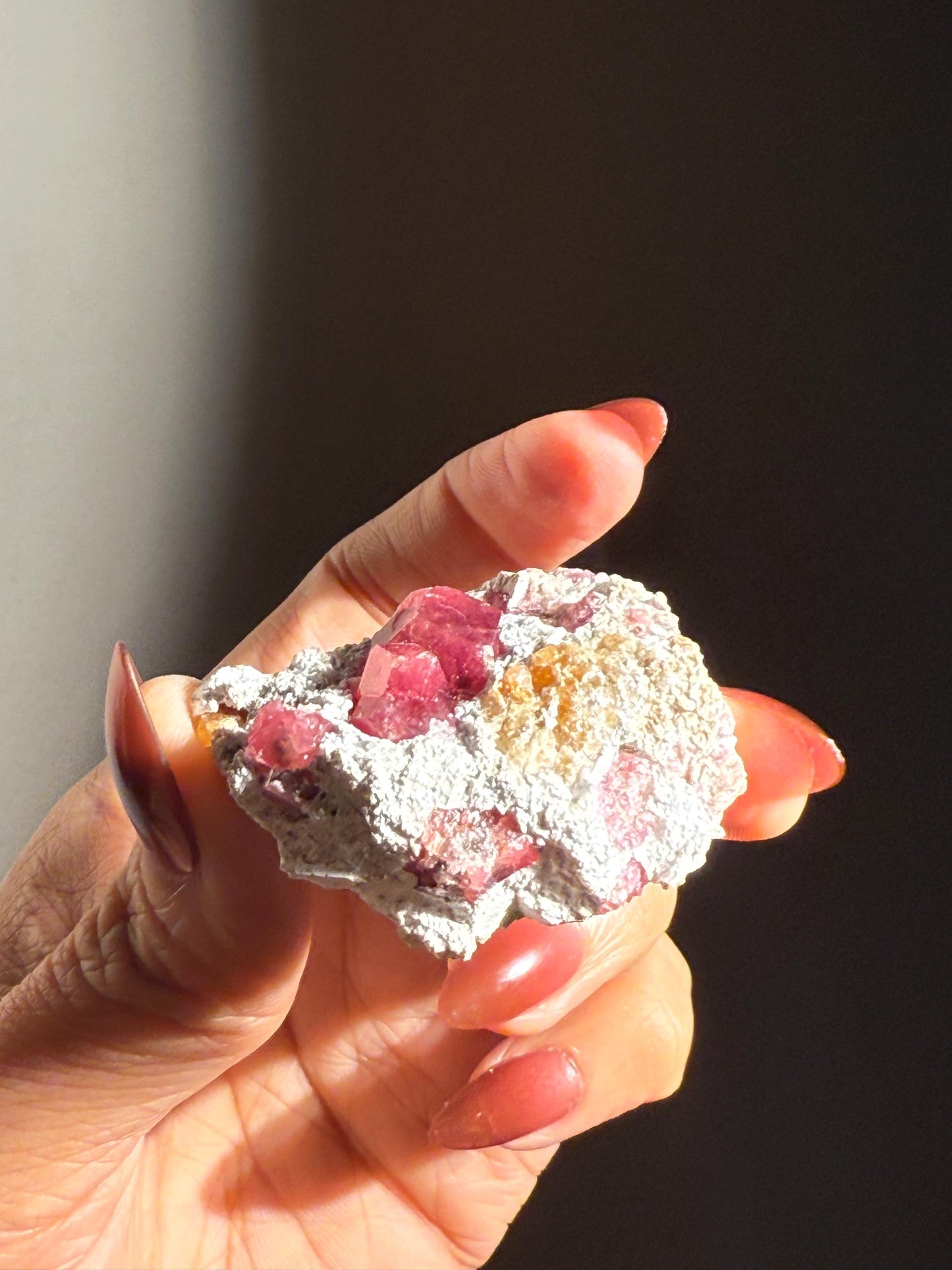 Raspberry Garnet, Grossular Garnet, Raspberry Garnet from Coahuila, Mexico, Raw Mineral Specimen, Garnet, Garnet Raw Stone, Crystal Gifts