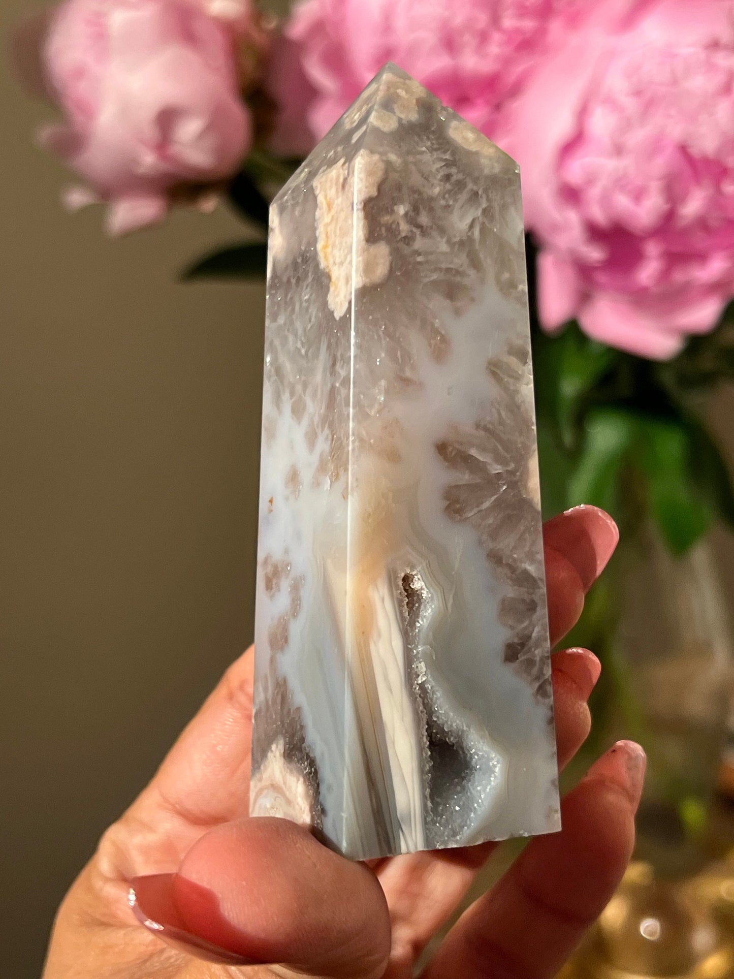 Flower Agate With Green Quartz, Flower agate, Green Quartz Flower Agate, Black Flower Agate, Green Flower Agate, Prasiolite and Flower Agate