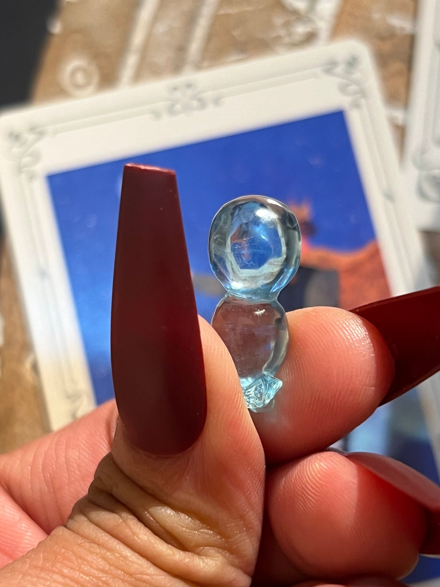 High Grade Aquamarine Gourd Carving, Aquamarine, Aquamarine Fruit Carving, Blue Aquamarine, Gourd Charm, Aquamarine Stones, Gift for her