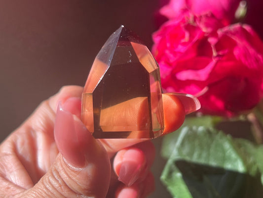 Smoky Citrine, Genuine Smoky Citrine Point From Brazil, Genuine Smoky Citrine, Authentic Citrine, Natural Citrine From Brazil, MINI SIZE