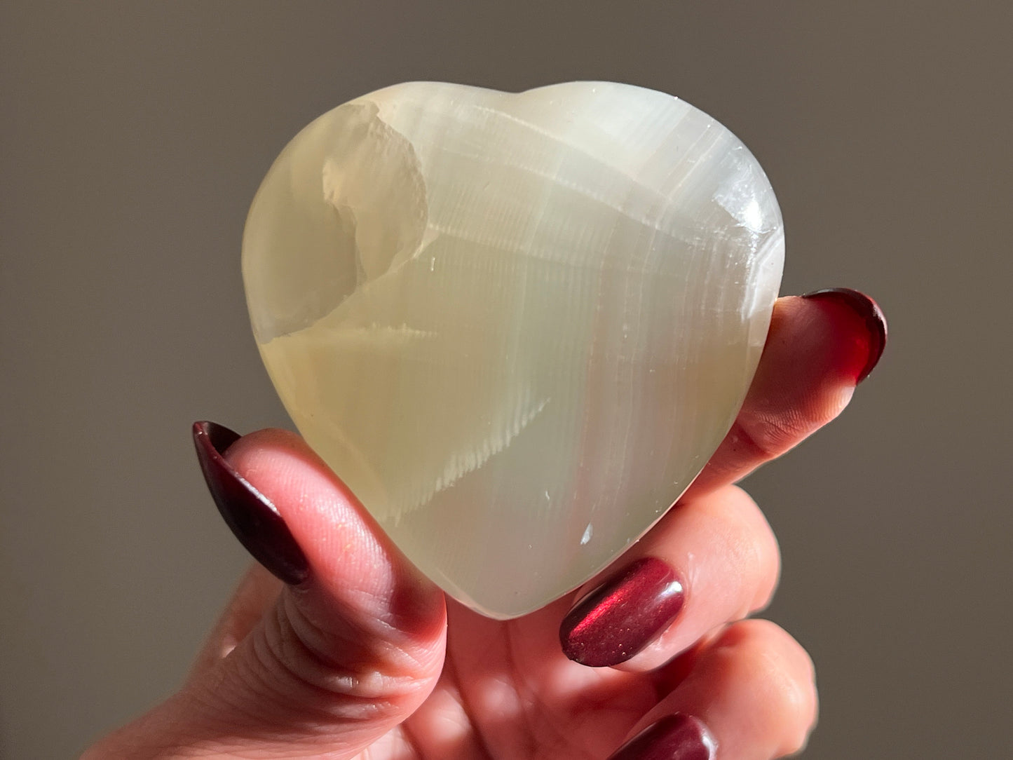 Green Calcite Heart, UV reactive Calcite, High Quality Green Calcite, Pistachio Calcite From Afghanistan