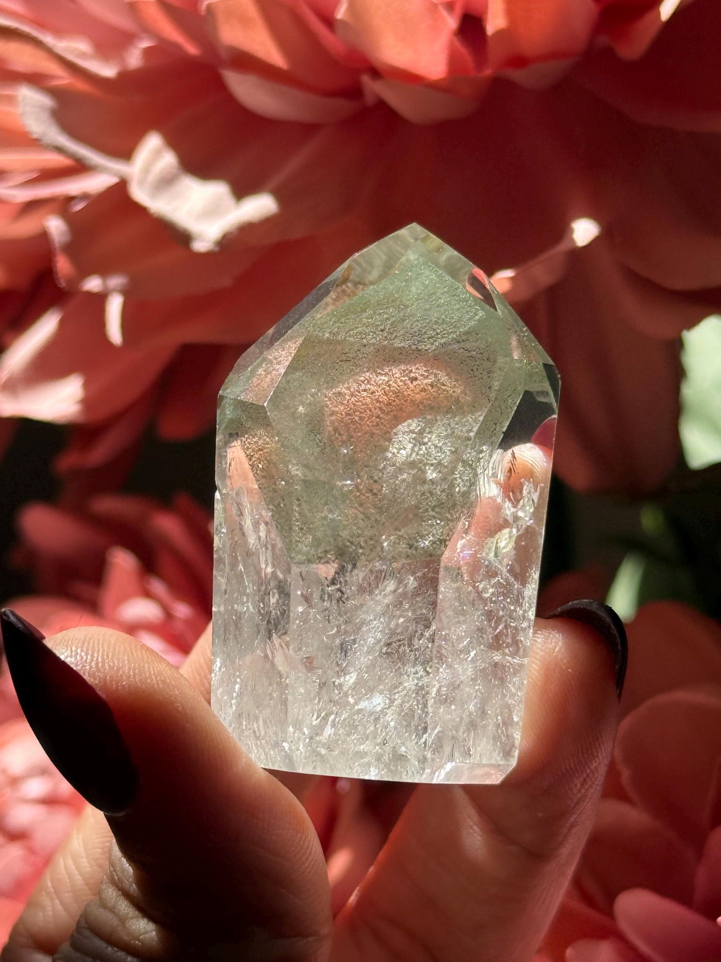 Phantom Quartz, Lemurian Quartz, Lemurian Seed Quartz, Lodolite Quartz, Green Garden Quartz, Crystals, Mountain Phantom Quartz