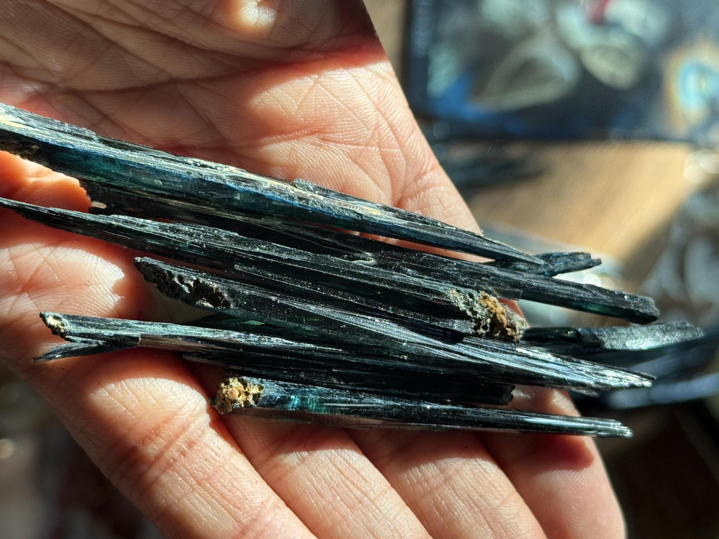 Vivinite Bundle, Vivianite, Vivianite from Brazil, Raw Specimen, Home Decor, Vivianite Wholesale, Crystal Wholesale, Crystal Lots