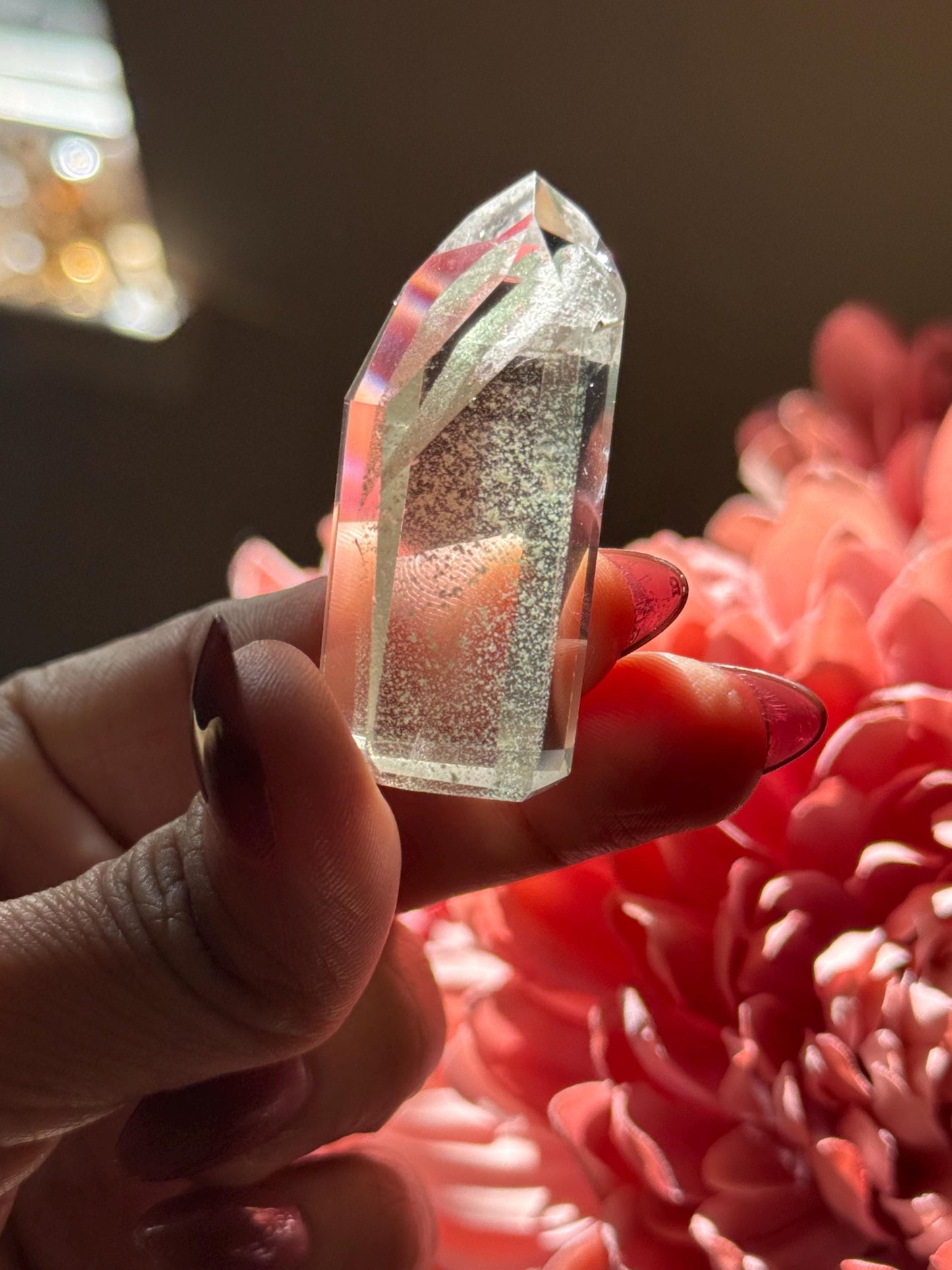 Mini Phantom Quartz, Lemurian Quartz, Lemurian Seed Quartz, Lodolite Quartz, Green Garden Quartz, Crystals, Mountain Phantom Quartz