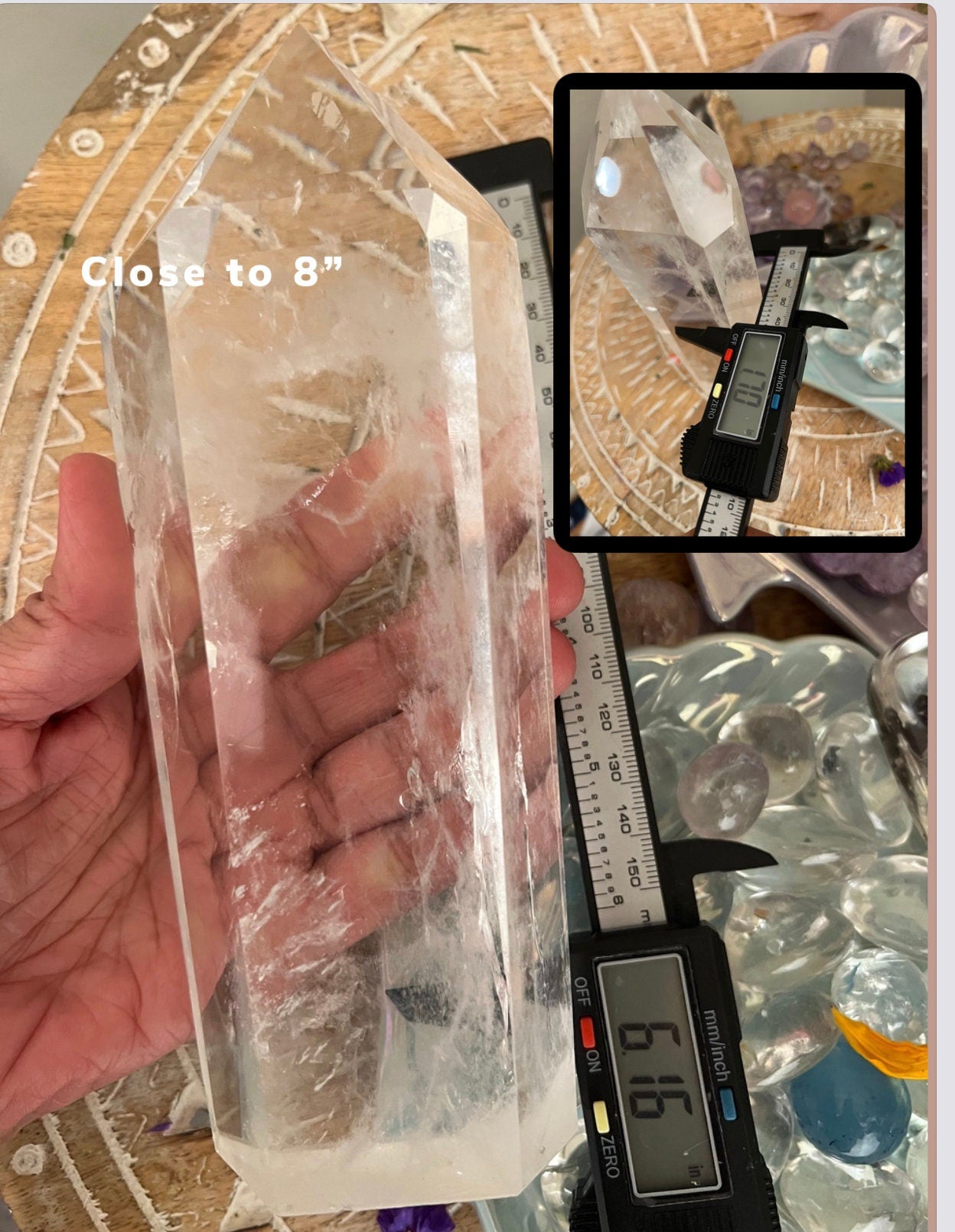Blue Needle Quartz, Twin Quartz, Blue Lithium Quartz, Natural Clear Quartz, Large Clear Quartz, Luxury Crystals, Master Healer, 2lbs