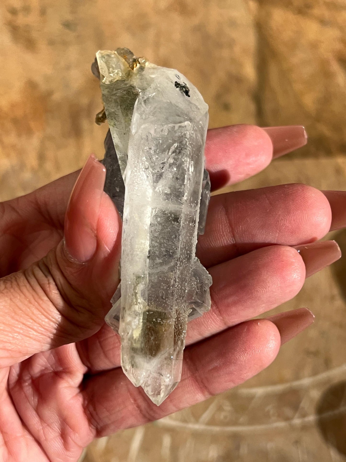 YGX Fluorite, Yaogangxian Fluorite, Porcelain Fluorite Specimen, Fluorite on Quartz, Fluorite Specimen, Crystal Gifts, Fluorite with Pyrite