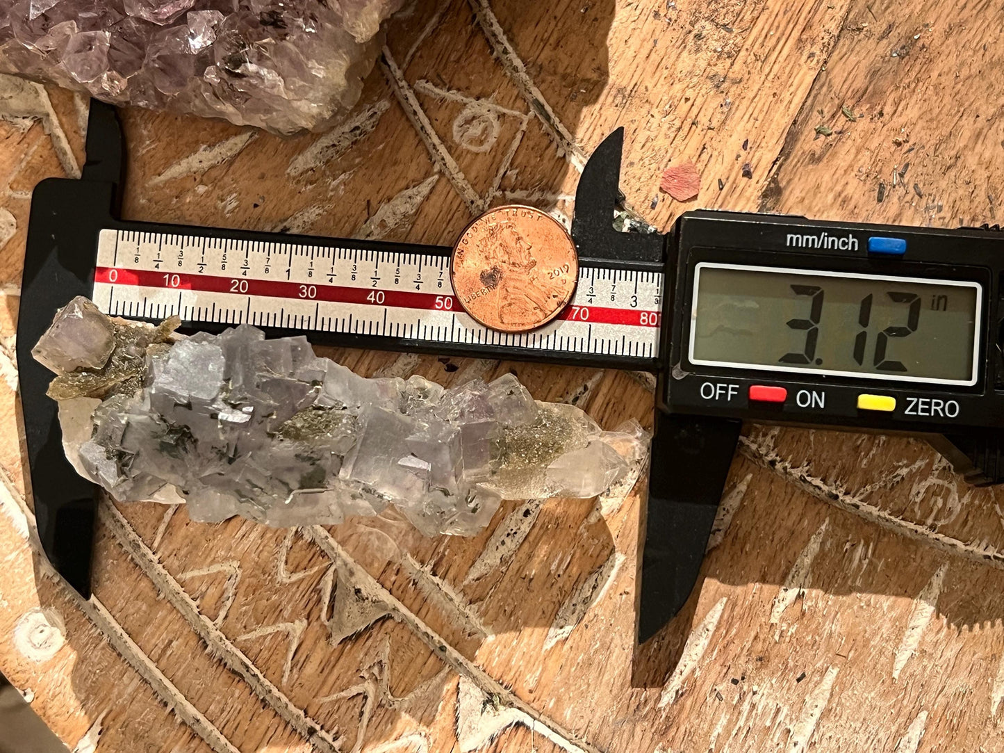 YGX Fluorite, Yaogangxian Fluorite, Porcelain Fluorite Specimen, Fluorite on Quartz, Fluorite Specimen, Crystal Gifts, Fluorite with Pyrite
