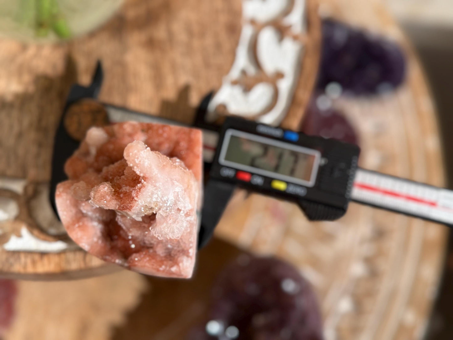 Druzy Pink Amethyst Cluster: Small Crystal Gift From Brazil