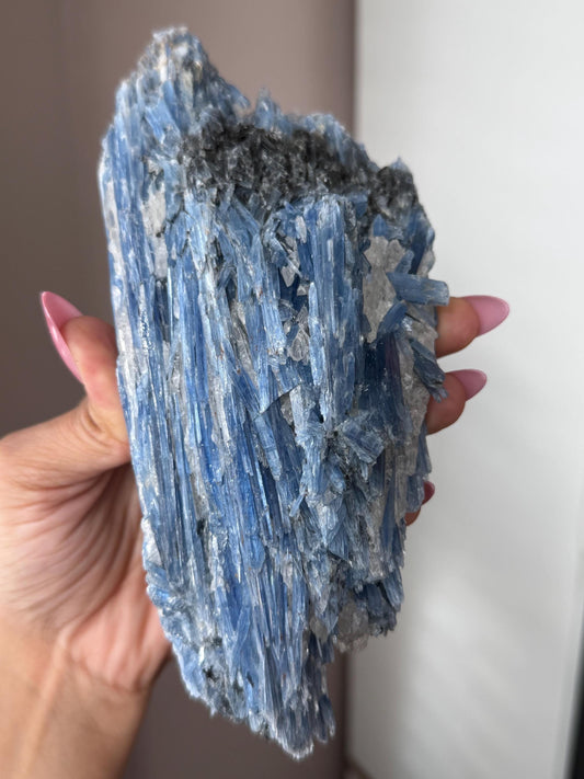 Brazilian Kyanite and Quartz Combo, Kyanite, natural minerals and rocks