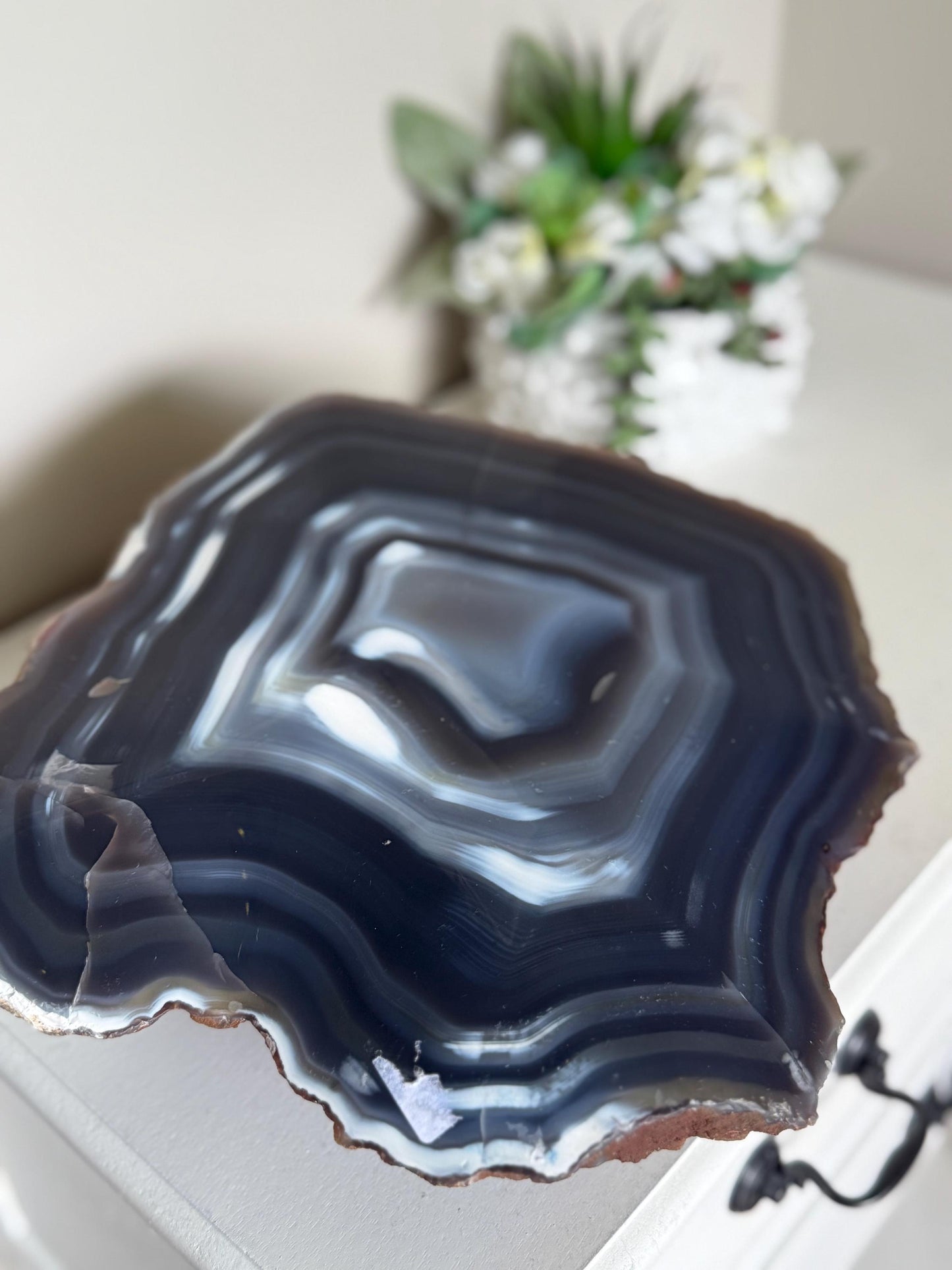 16lb Blue Agate Free Form, Extra Large Crystals, Blue Agate, Crystal Statement Piece, Home Decor, Blue Agate From Brazil, Crystals Gifts