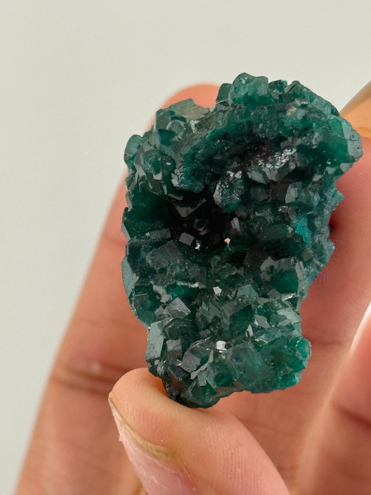 Dioptase, Natural Raw Dioptase, Dioptase from Republic of the Congo, Fossils and Minerals,