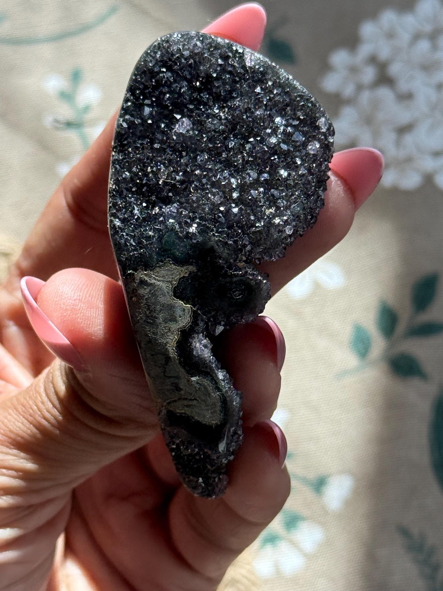 Sparkly Black Amethyst, Amethyst, Polished Amethyst, Amethyst Cut Base, Crystal Gifts