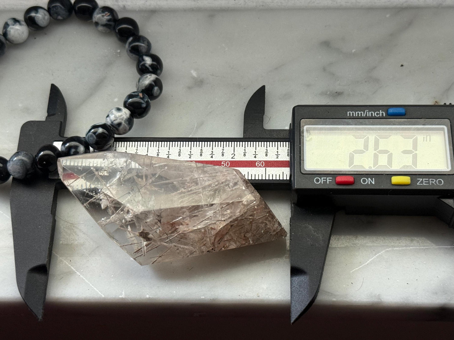 Silver Rutilated Quartz, White Rutile, Titanium dioxide mineral, Rutilated Quartz, Rutile Quartz, Crystal Gifts, SMALL