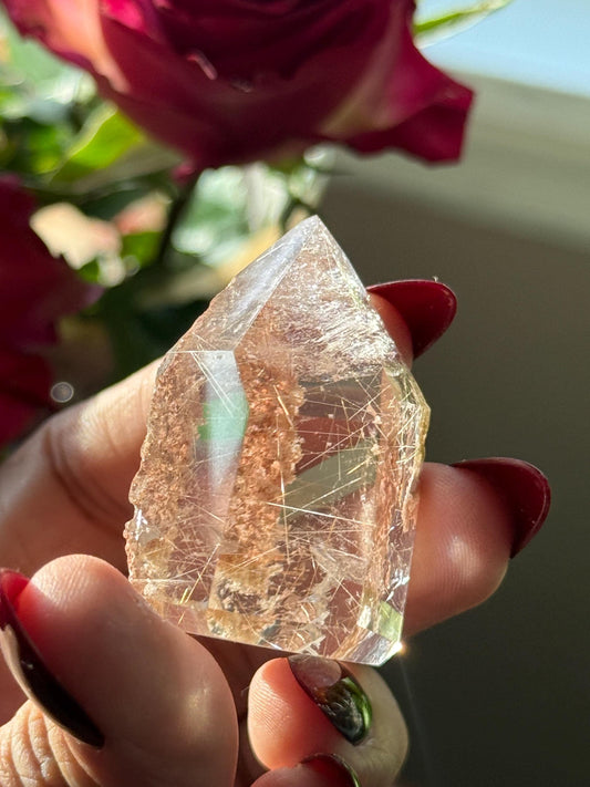 Silver & Copper Rutile Quartz, Rutilated Quartz, Copper Rutile Quartz, Silver rutilated quartz, Crystals, Crystal Gifts, SMALL