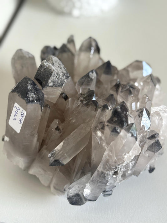 Black lithium quartz, Raw Clear Quartz, Authentic Clear Quartz, Natural Black lithium, Natural Specimen, Raw Collector Crystal, 9.9 Lbs