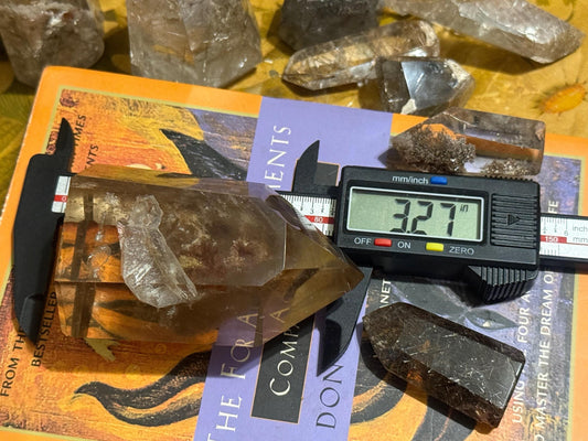 Smoky Quartz With Lodolite Inclusions, High Clarity Garden Quartz, Rutile Quartz, Scenic Quartz Stone, Polished Garden Quartz, Crystal Gifts