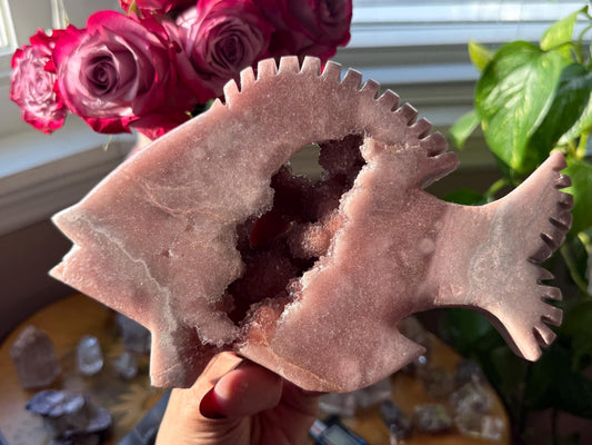 Pink Amethyst Fish, Pink Amethyst