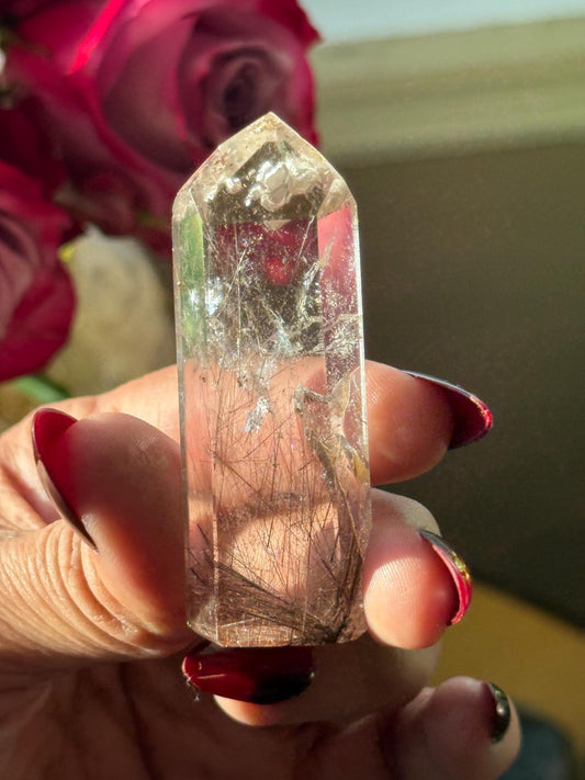 Silver & Copper Rutile Quartz, Rutilated Quartz, Copper Rutile Quartz, Silver rutilated quartz, Crystals, Crystal Gifts, SMALL