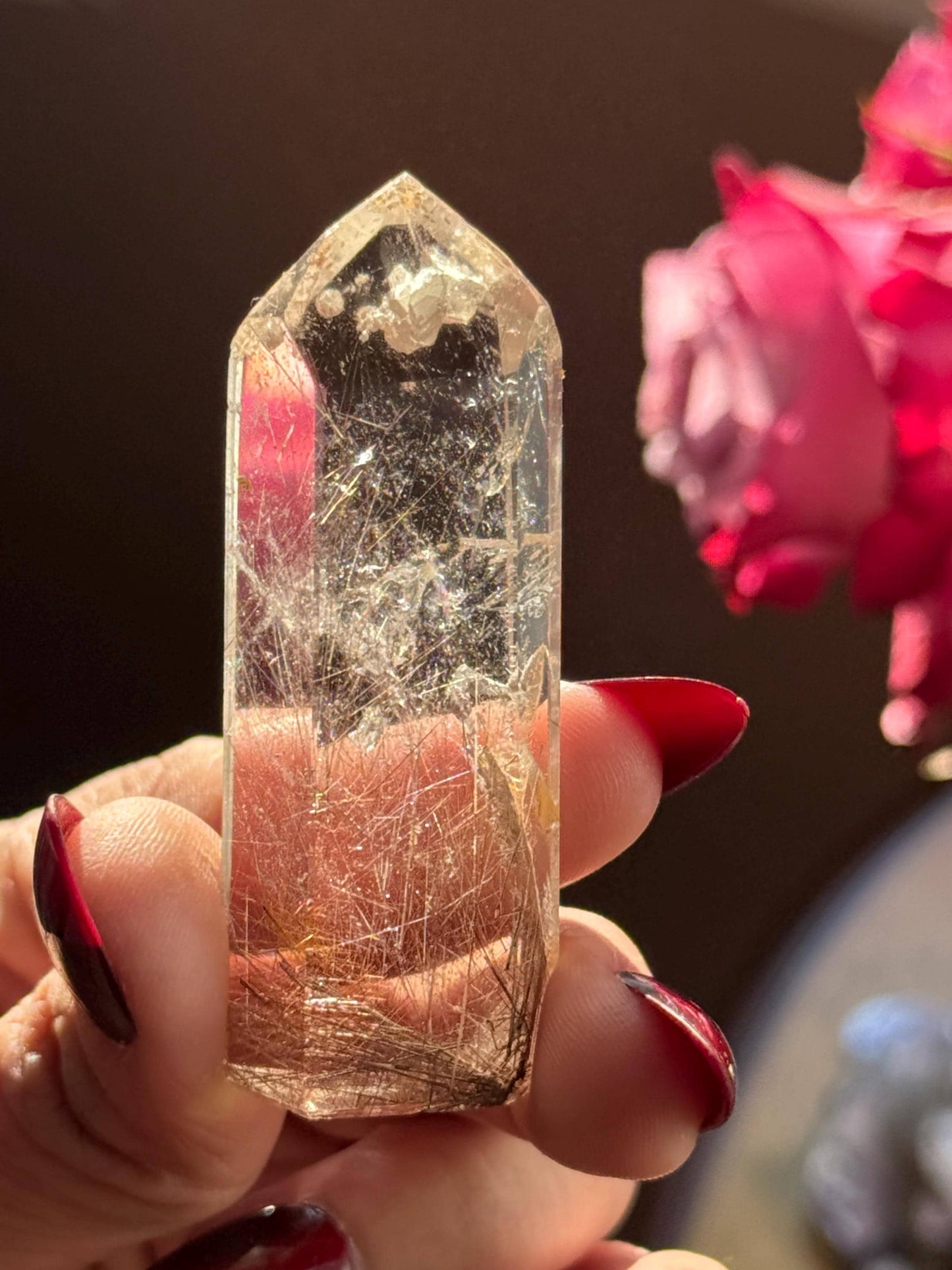 Silver & Copper Rutile Quartz, Rutilated Quartz, Copper Rutile Quartz, Silver rutilated quartz, Crystals, Crystal Gifts, SMALL