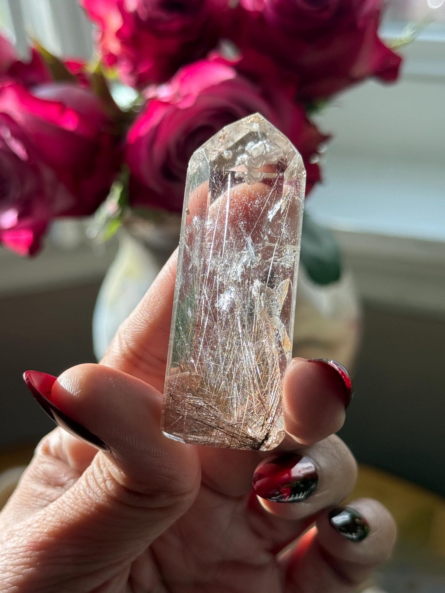 Silver & Copper Rutile Quartz, Rutilated Quartz, Copper Rutile Quartz, Silver rutilated quartz, Crystals, Crystal Gifts, SMALL