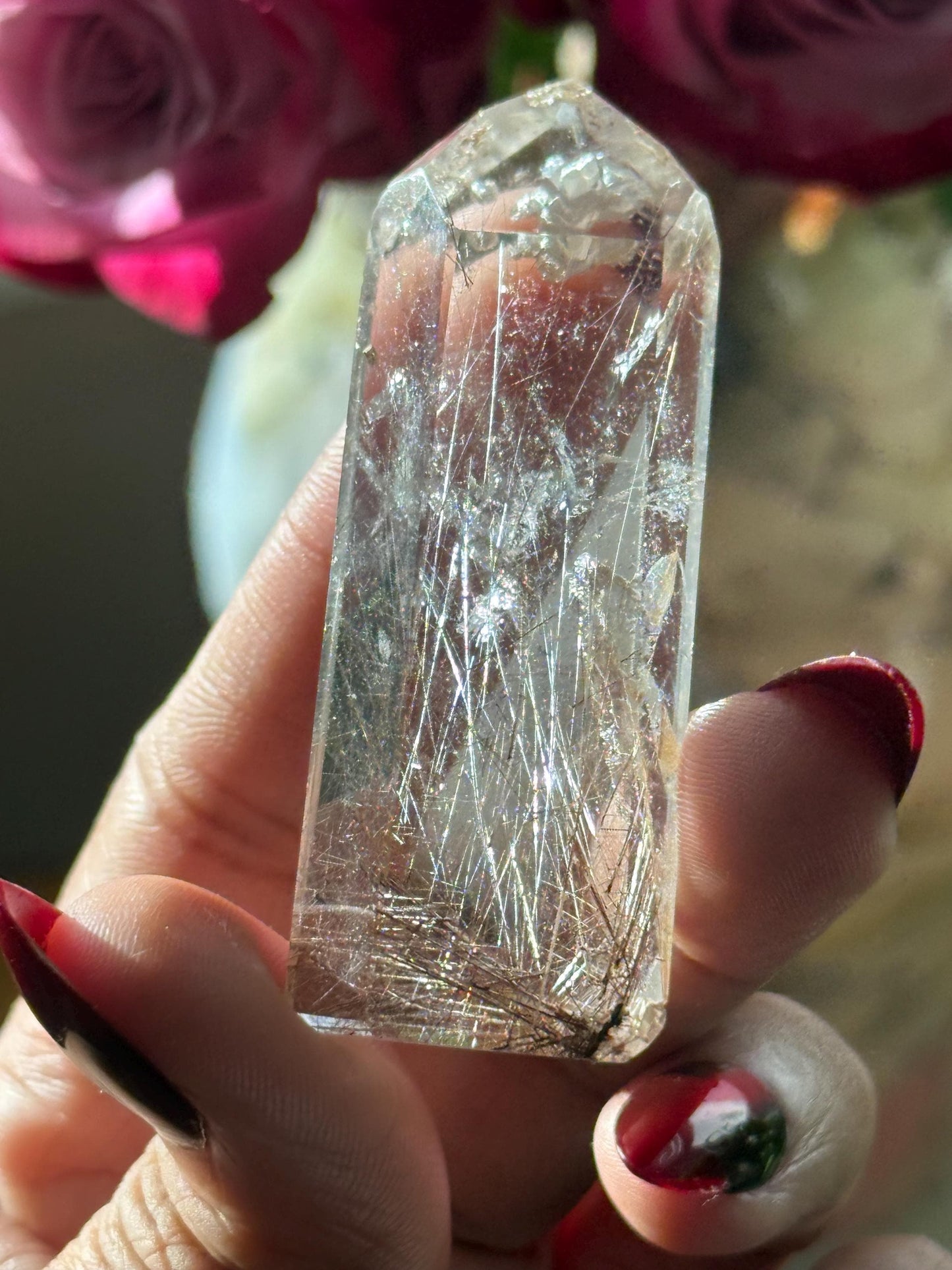 Silver & Copper Rutile Quartz, Rutilated Quartz, Copper Rutile Quartz, Silver rutilated quartz, Crystals, Crystal Gifts, SMALL