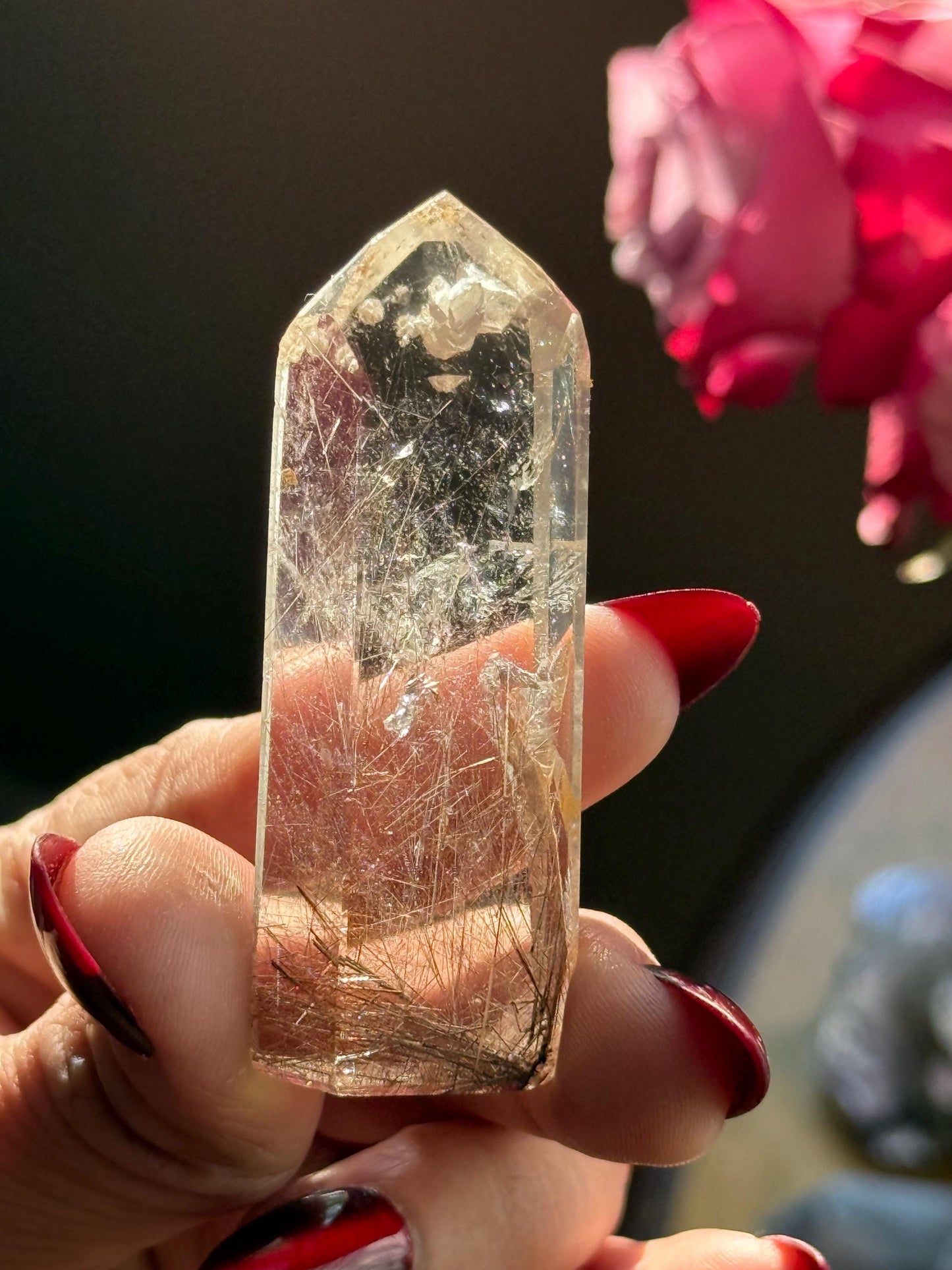 Silver & Copper Rutile Quartz, Rutilated Quartz, Copper Rutile Quartz, Silver rutilated quartz, Crystals, Crystal Gifts, SMALL